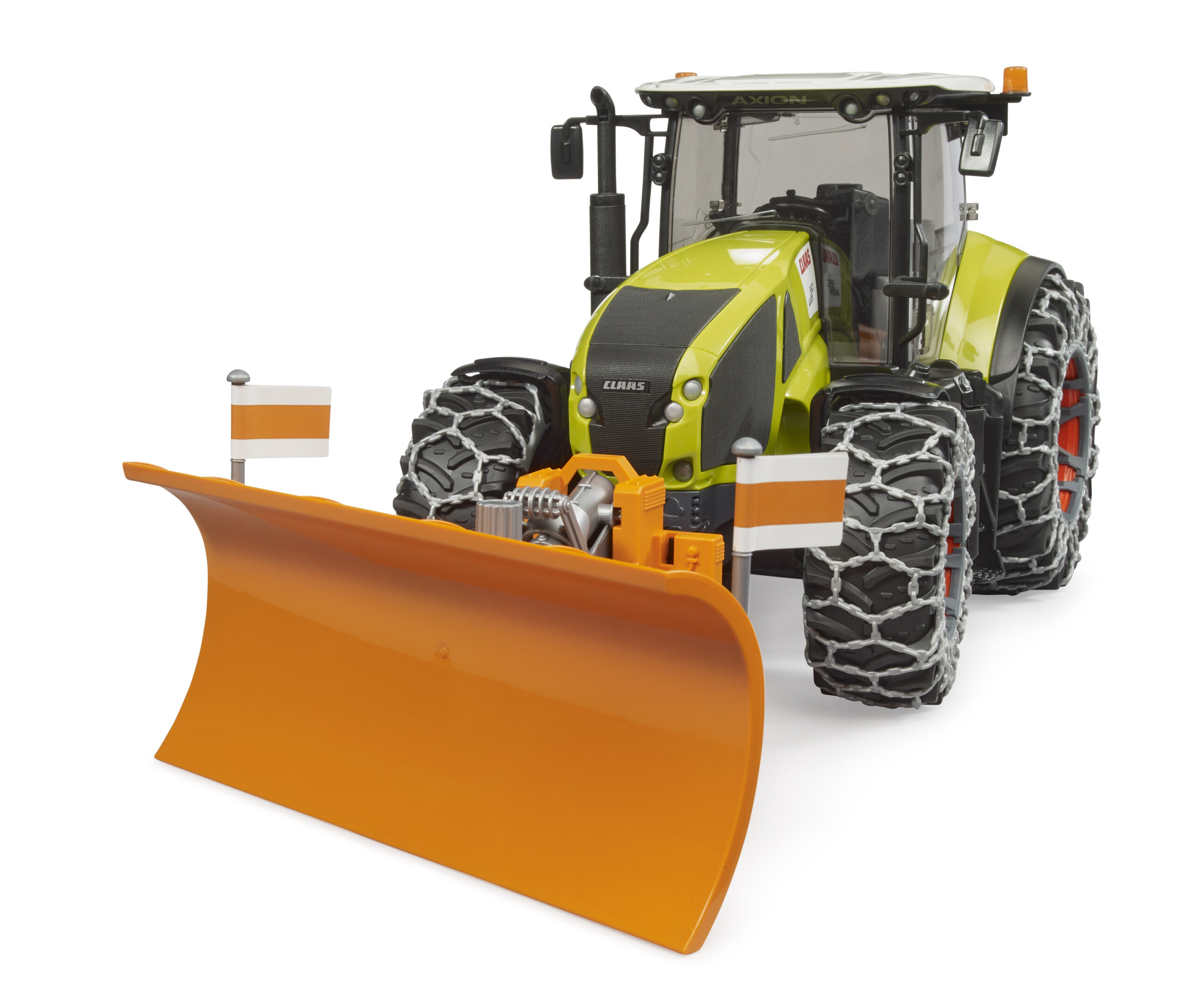 Claas Axion 950 Tractor with Snow Chains and Plow - Image 6