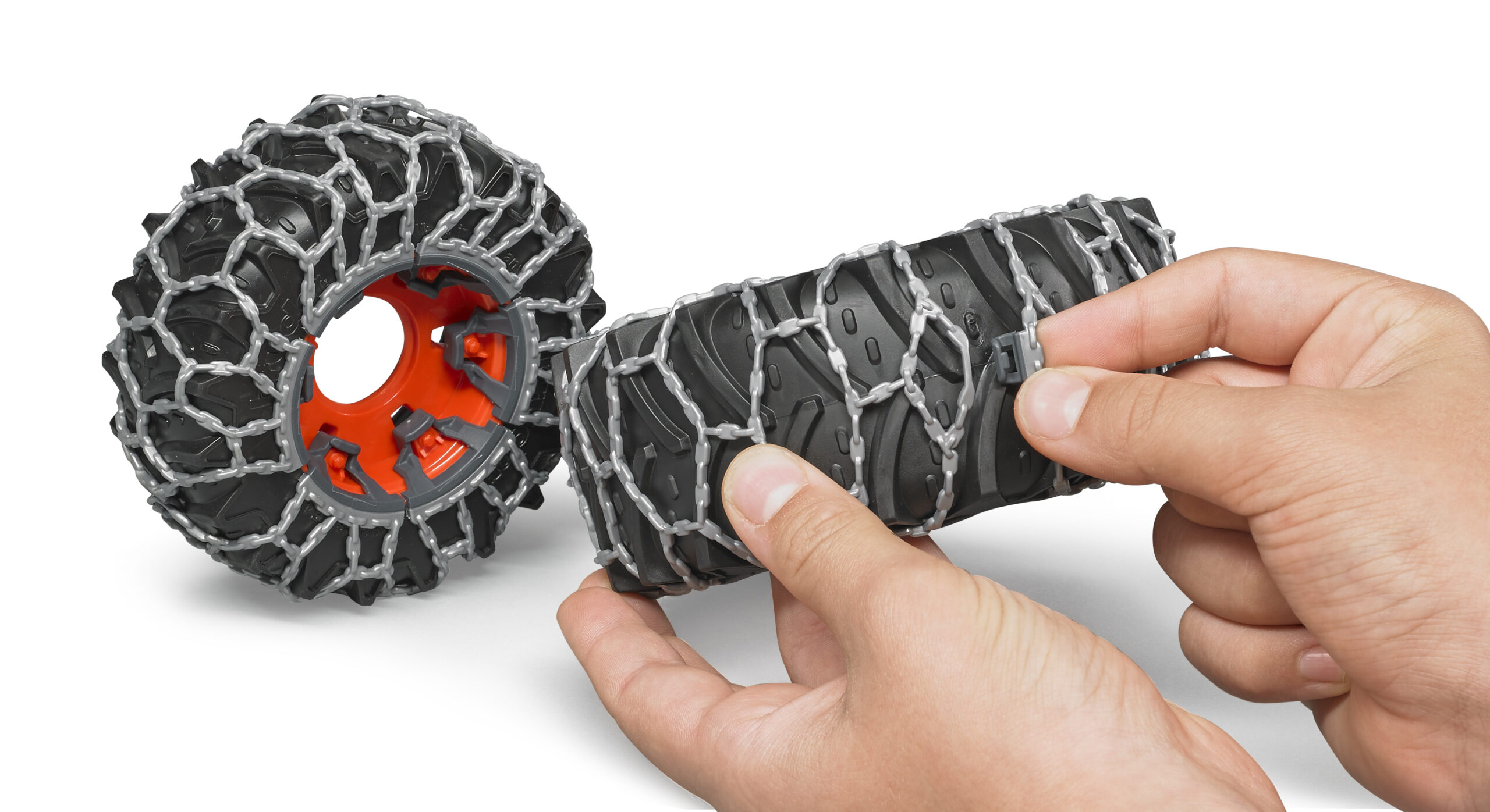 Claas Axion 950 Tractor with Snow Chains and Plow - Image 12