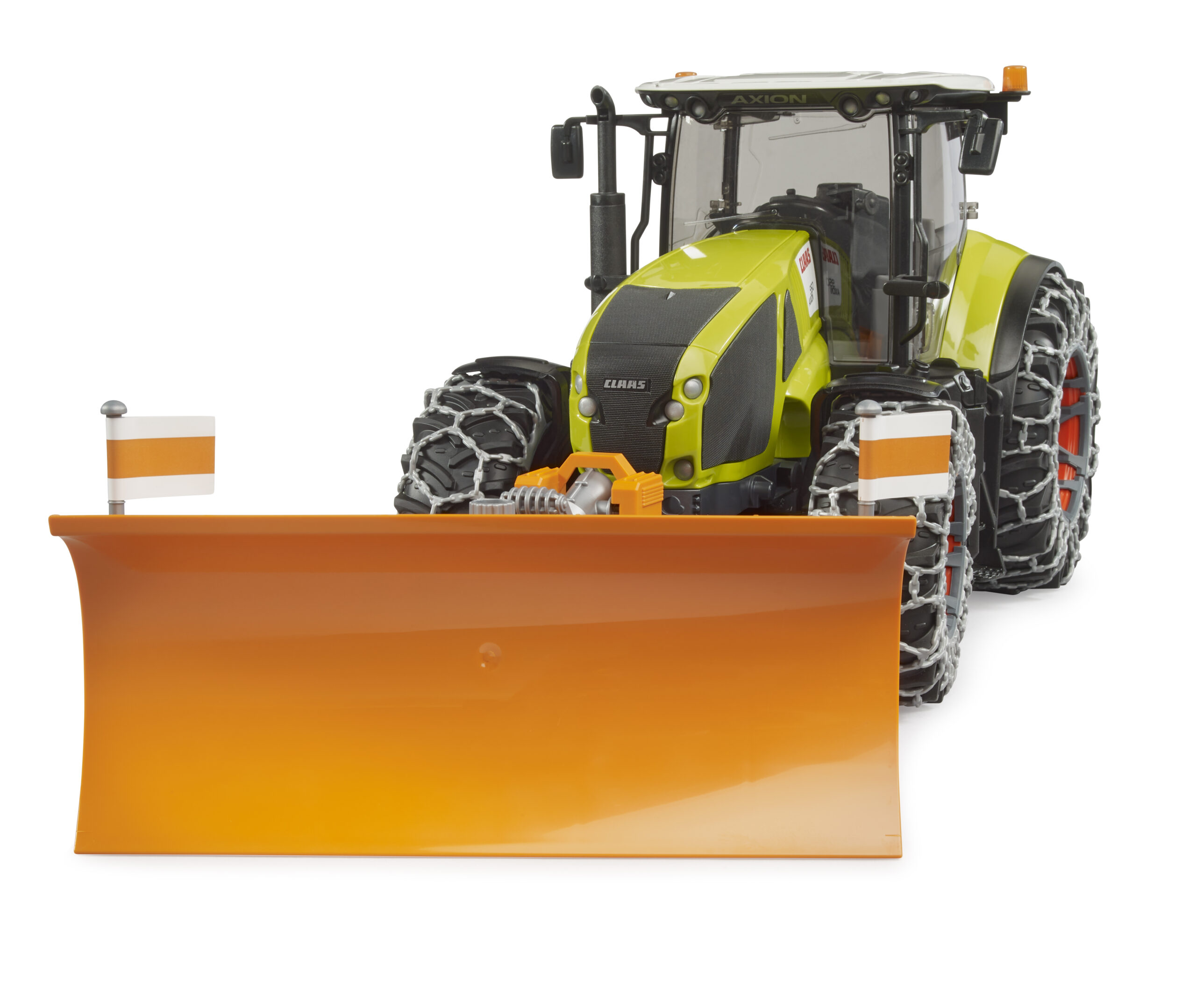 Claas Axion 950 Tractor with Snow Chains and Plow - Image 7