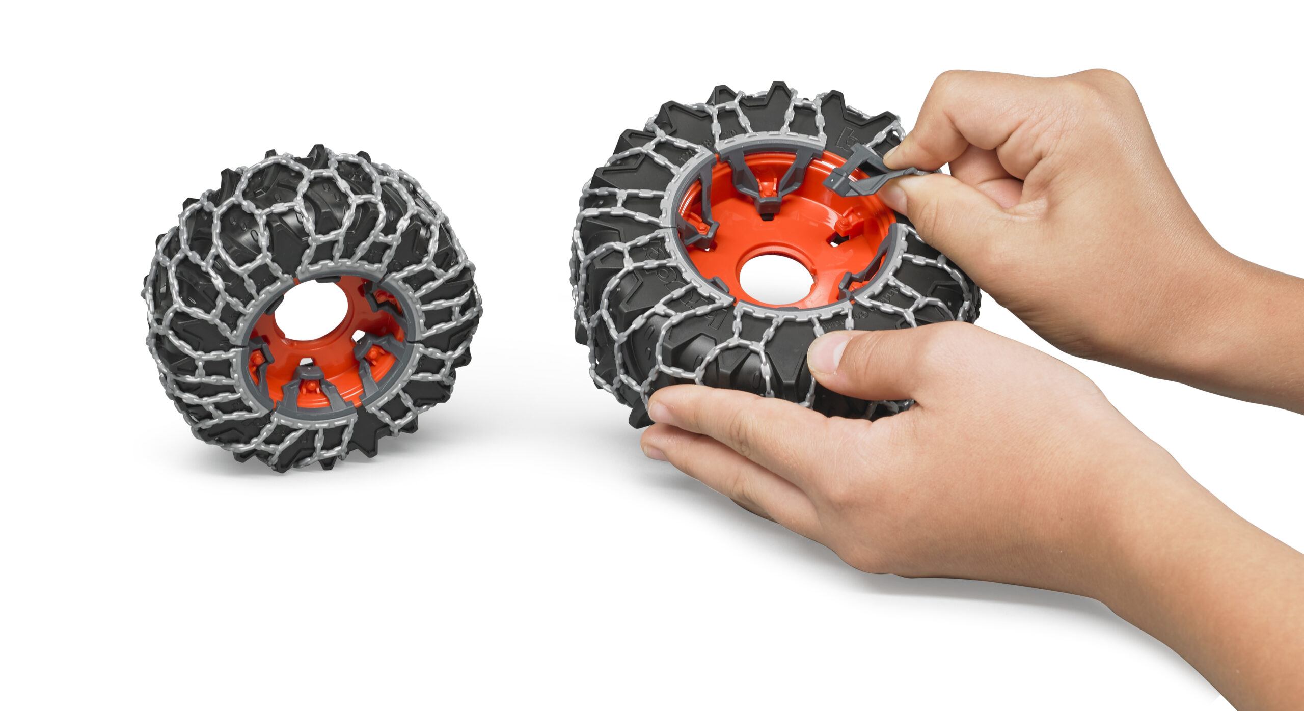 Claas Axion 950 Tractor with Snow Chains and Plow - Image 10