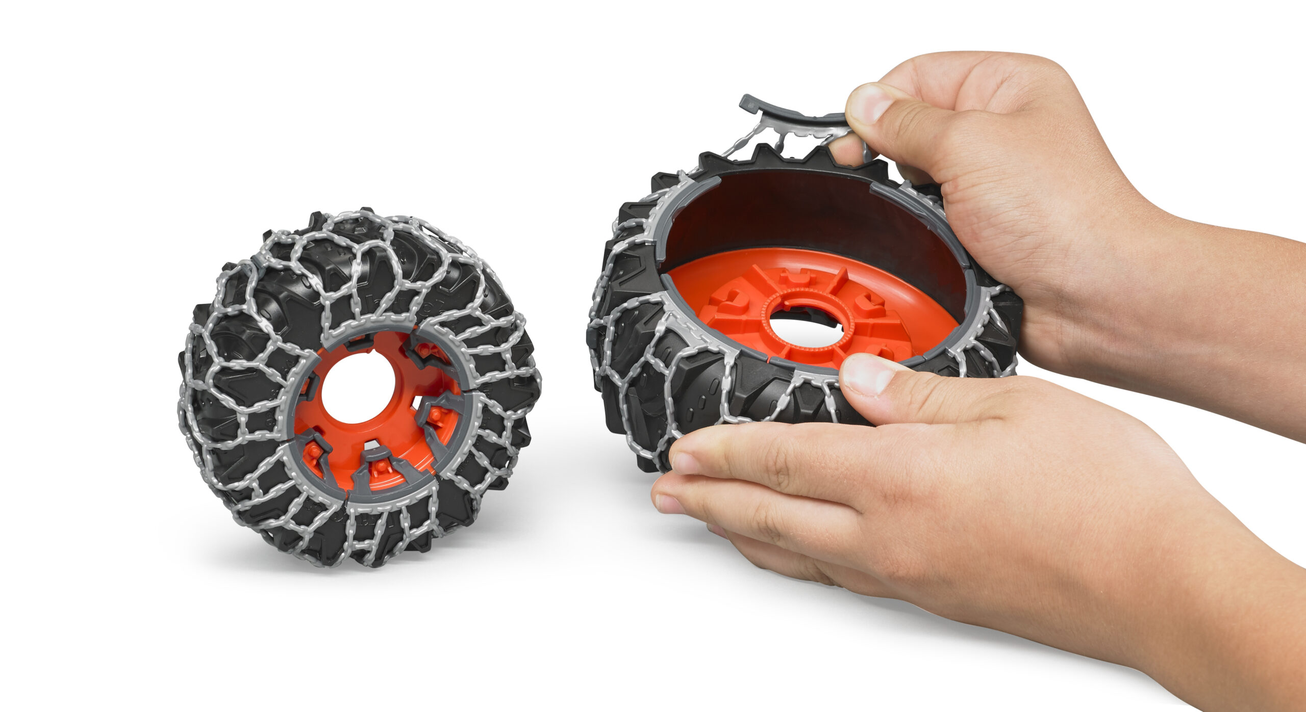 Claas Axion 950 Tractor with Snow Chains and Plow - Image 11