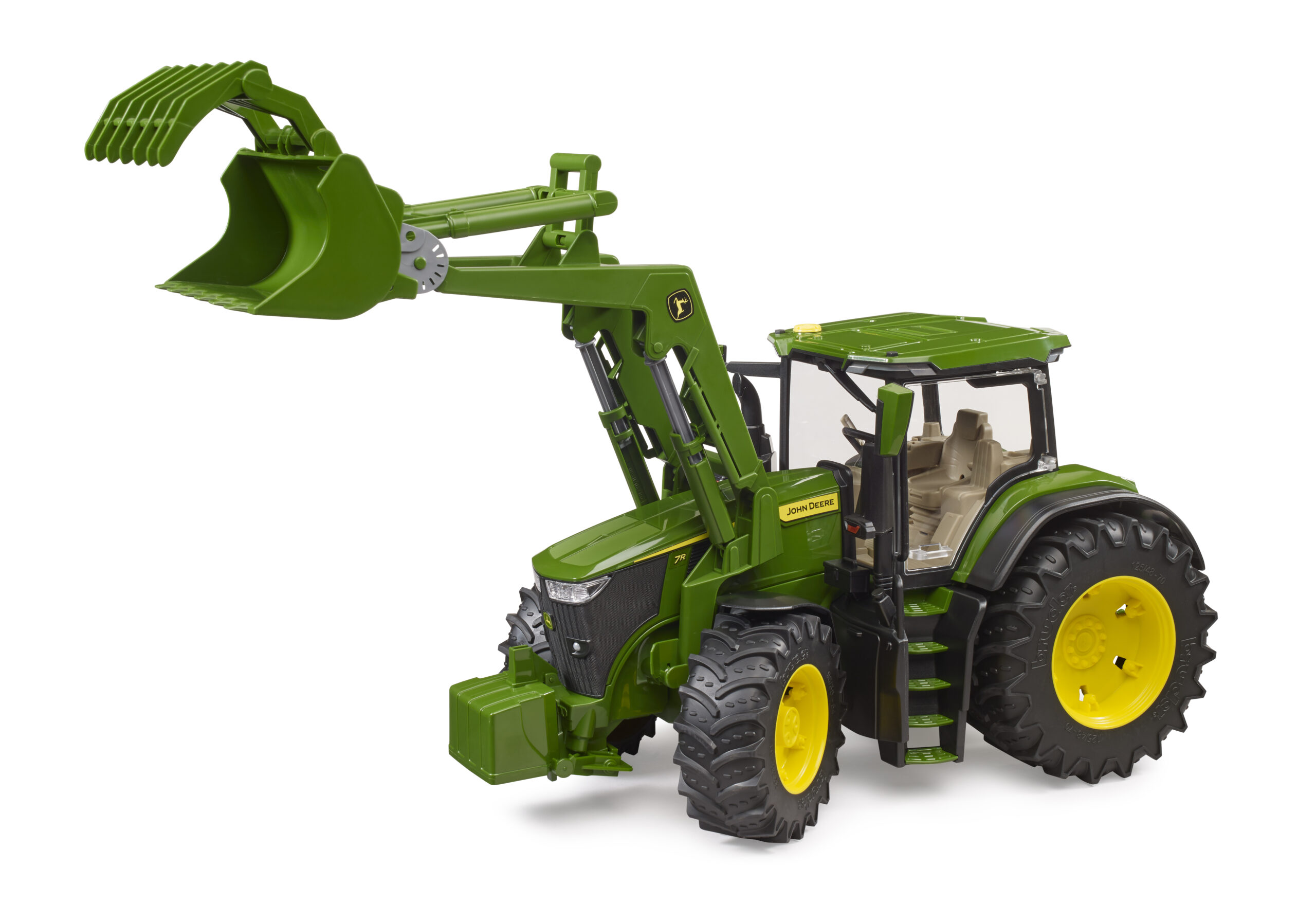 John Deere 7R 350 Tractor with Front Loader Toy - Image 3