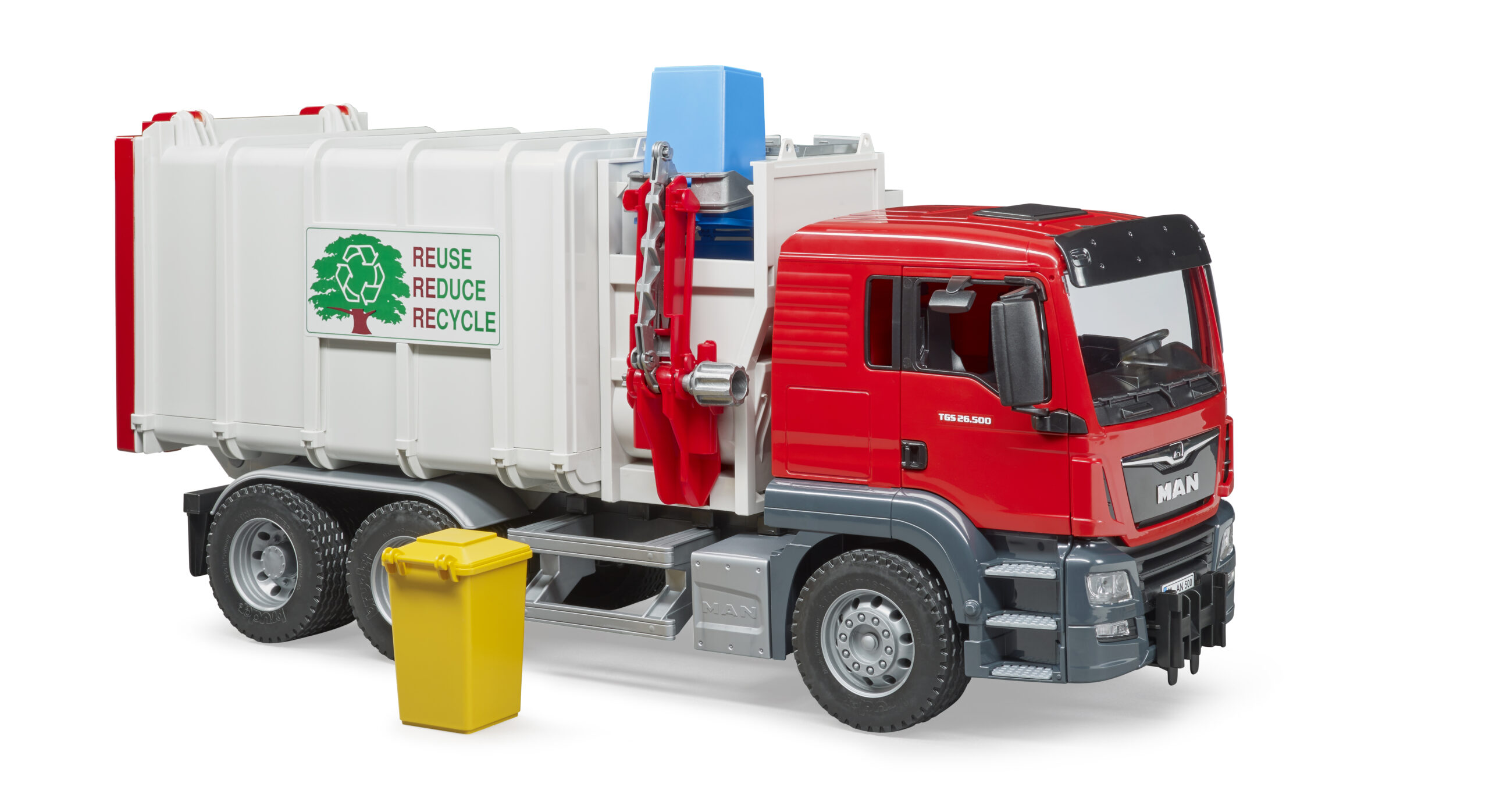 MAN TGS Side Loading Garbage Truck Toy - Image 3