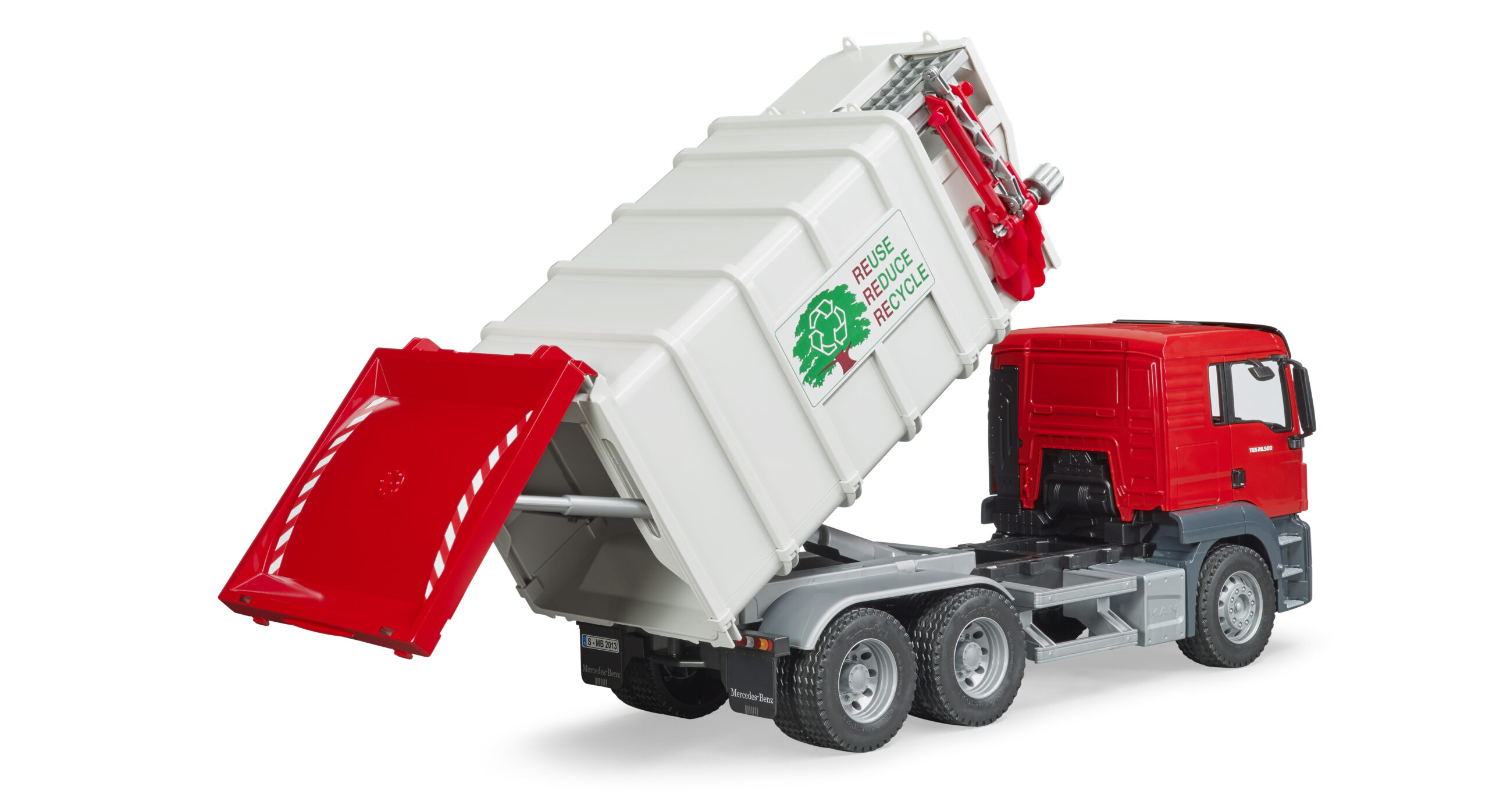 MAN TGS Side Loading Garbage Truck Toy - Image 4