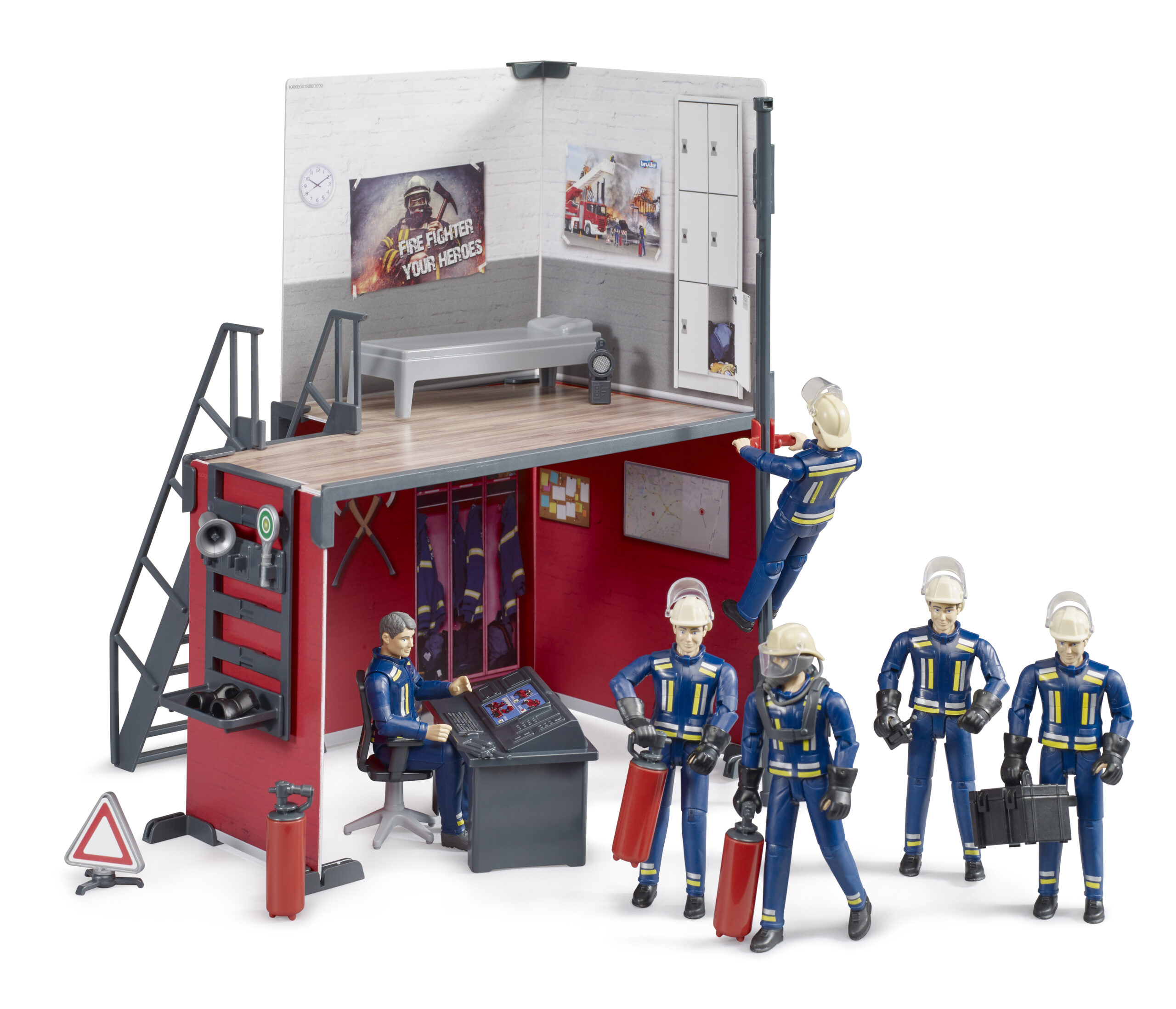 Fire Station with Fireman and Accessories Toy - Image 4