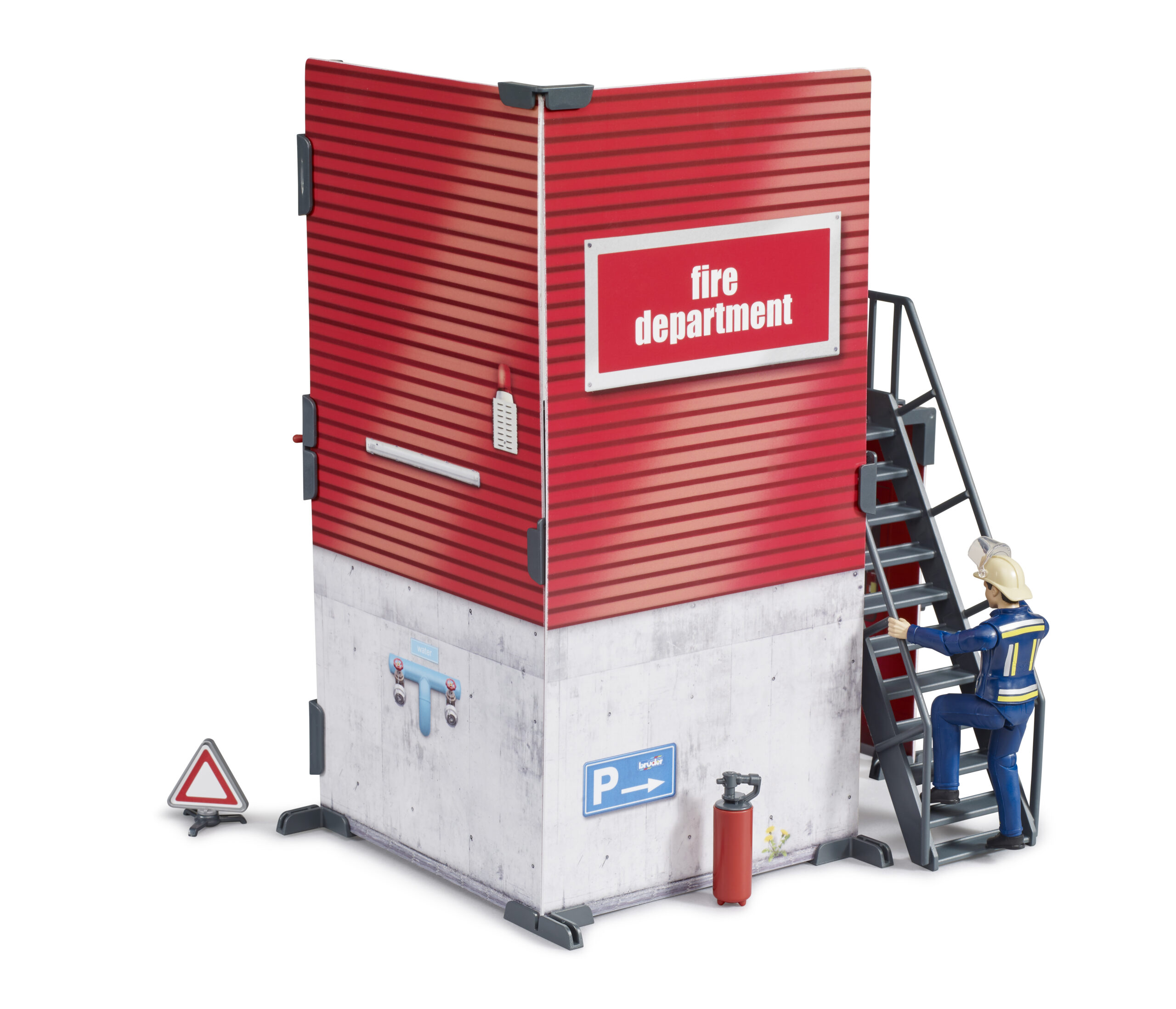 Fire Station with Fireman and Accessories Toy - Image 5