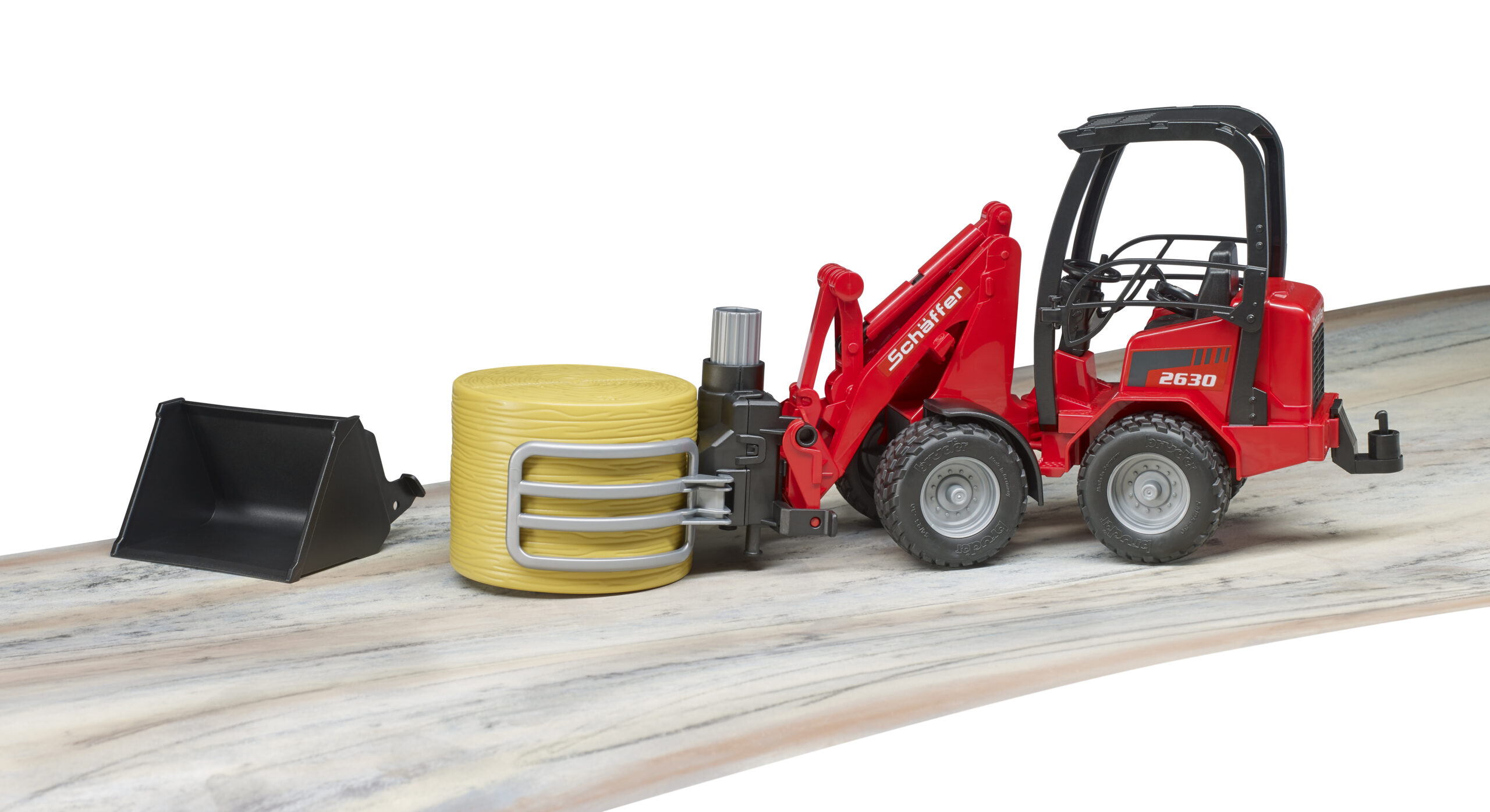 Schäffer 2630 Compact Loader Toy with Bale Gripper & Bale - Image 7