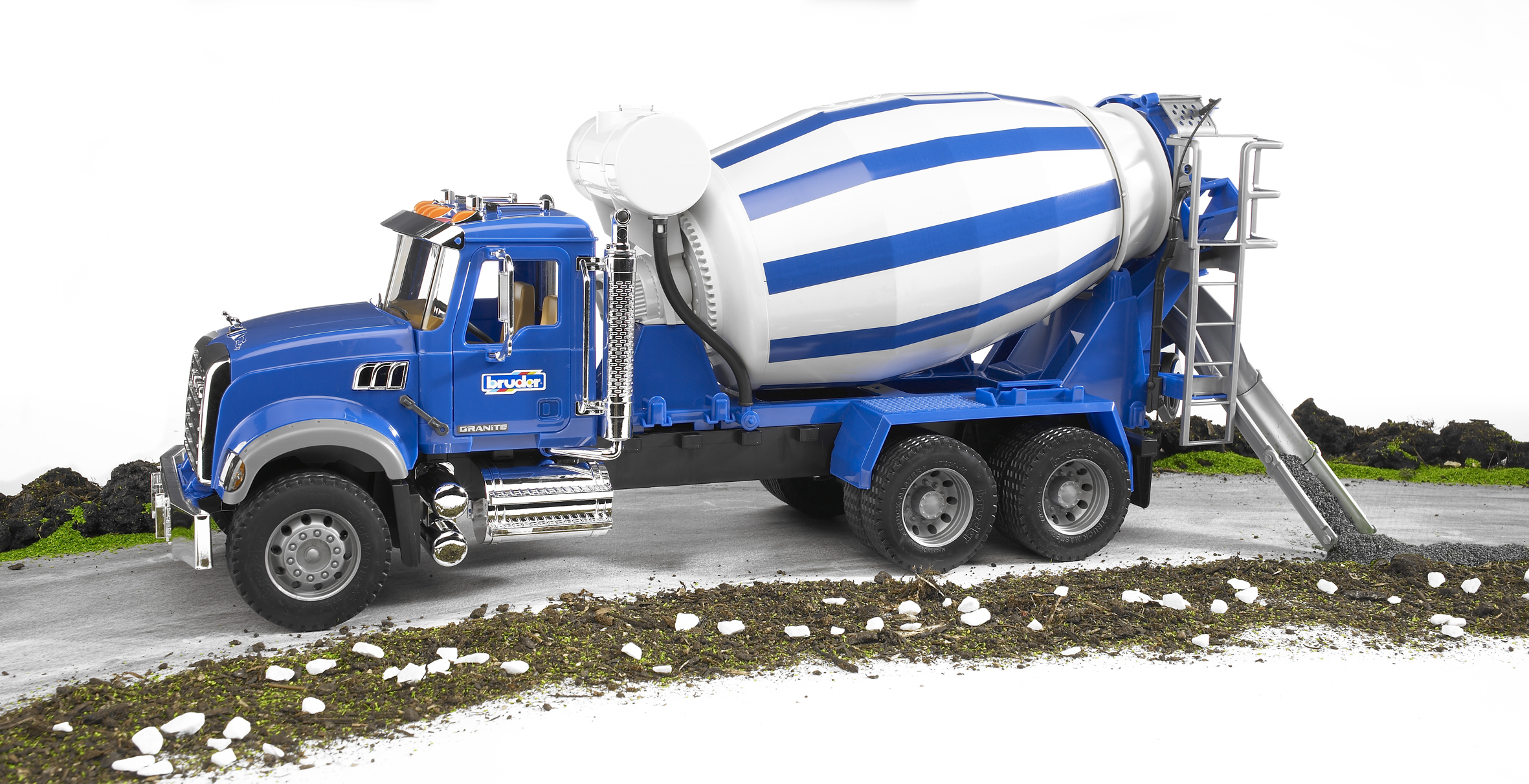 MACK Granite Cement Mixer Truck Toy - Image 4