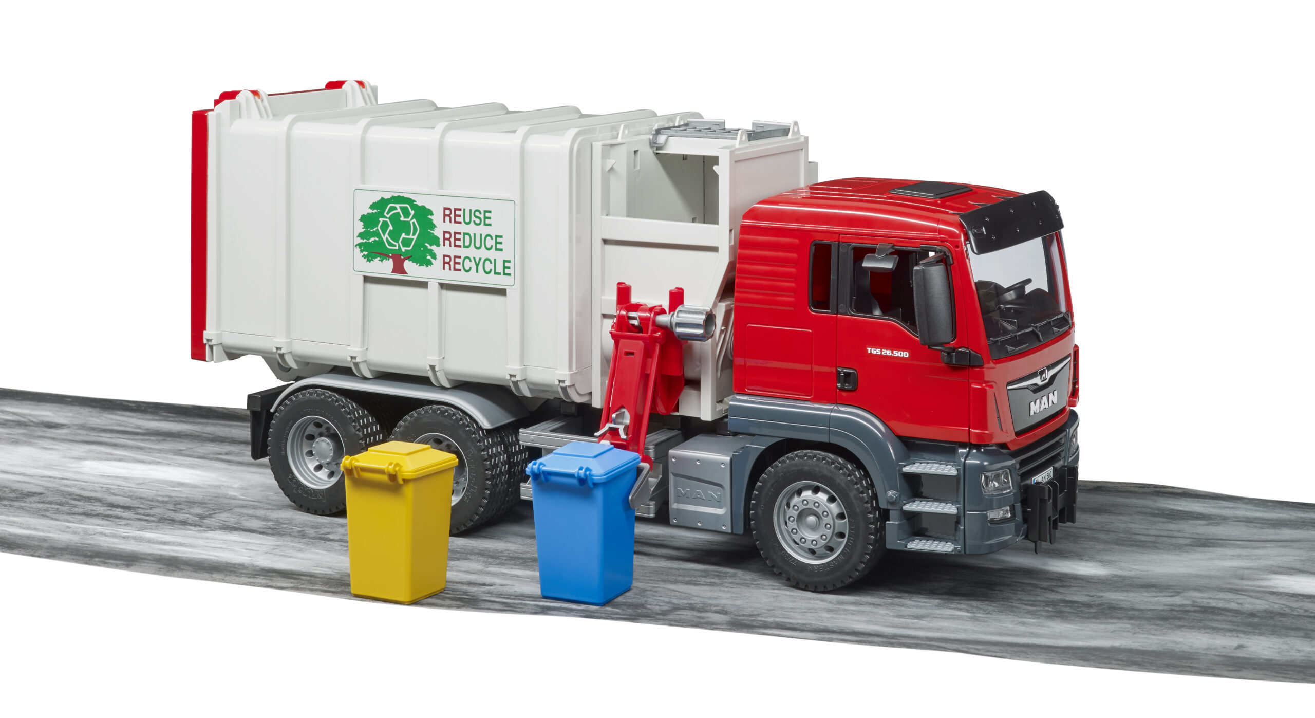 MAN TGS Side Loading Garbage Truck Toy - Image 5