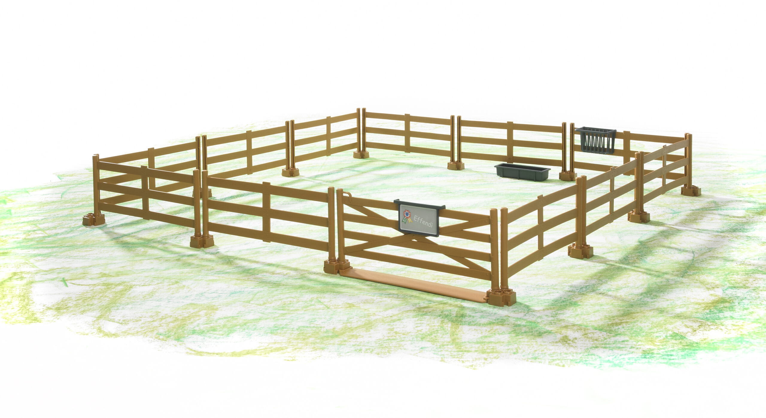 Pasture Fence Set with Gate & Accessories (Brown) - Image 3