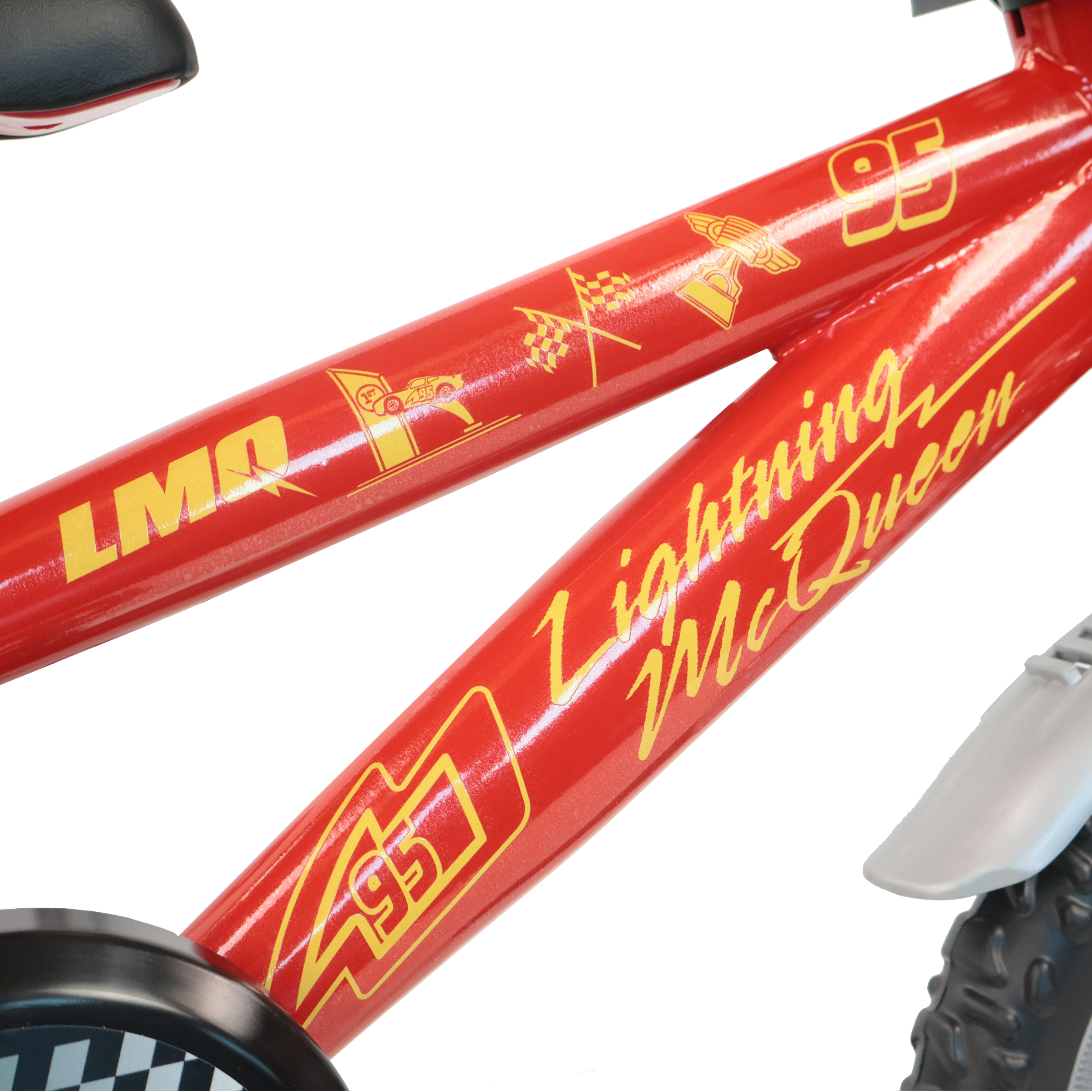 Disney Pixar Cars 12 Inch Kids Bicycle with Stabilisers - Image 4