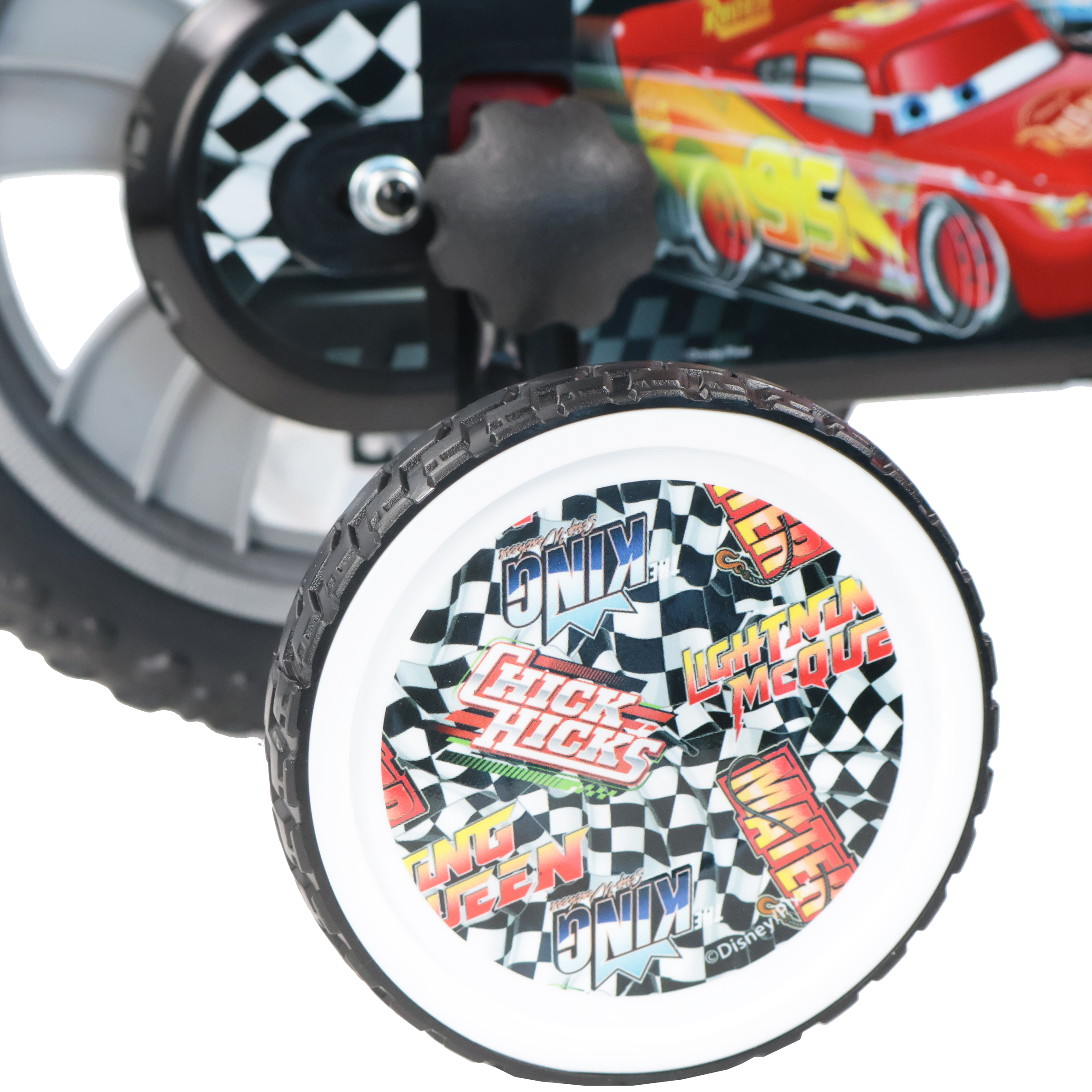 Disney Pixar Cars 12 Inch Kids Bicycle with Stabilisers - Image 6