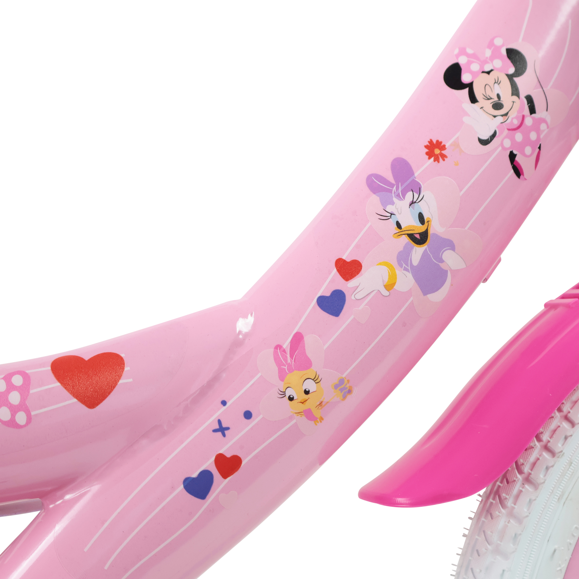 Minnie Mouse 14 Inch Kids Bicycle with Stabilisers - Image 4
