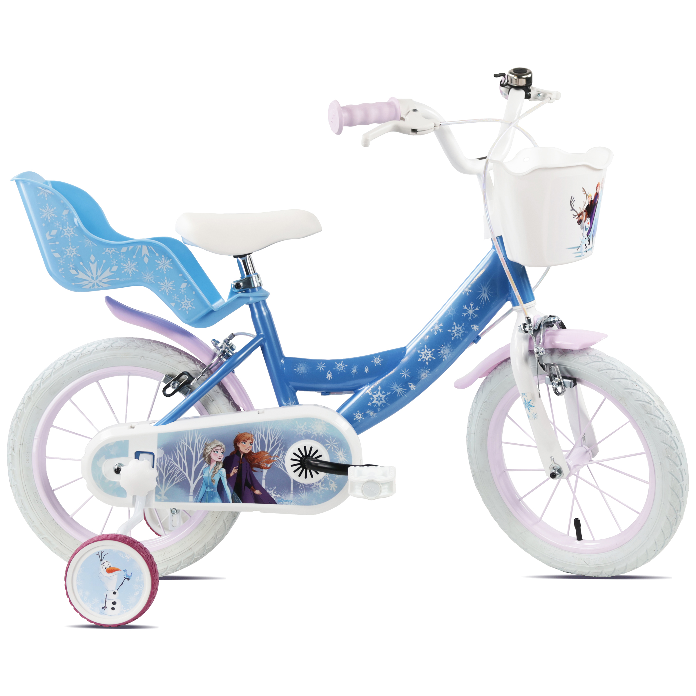 Disney Frozen 14 Inch Kids Bicycle with Stabilisers