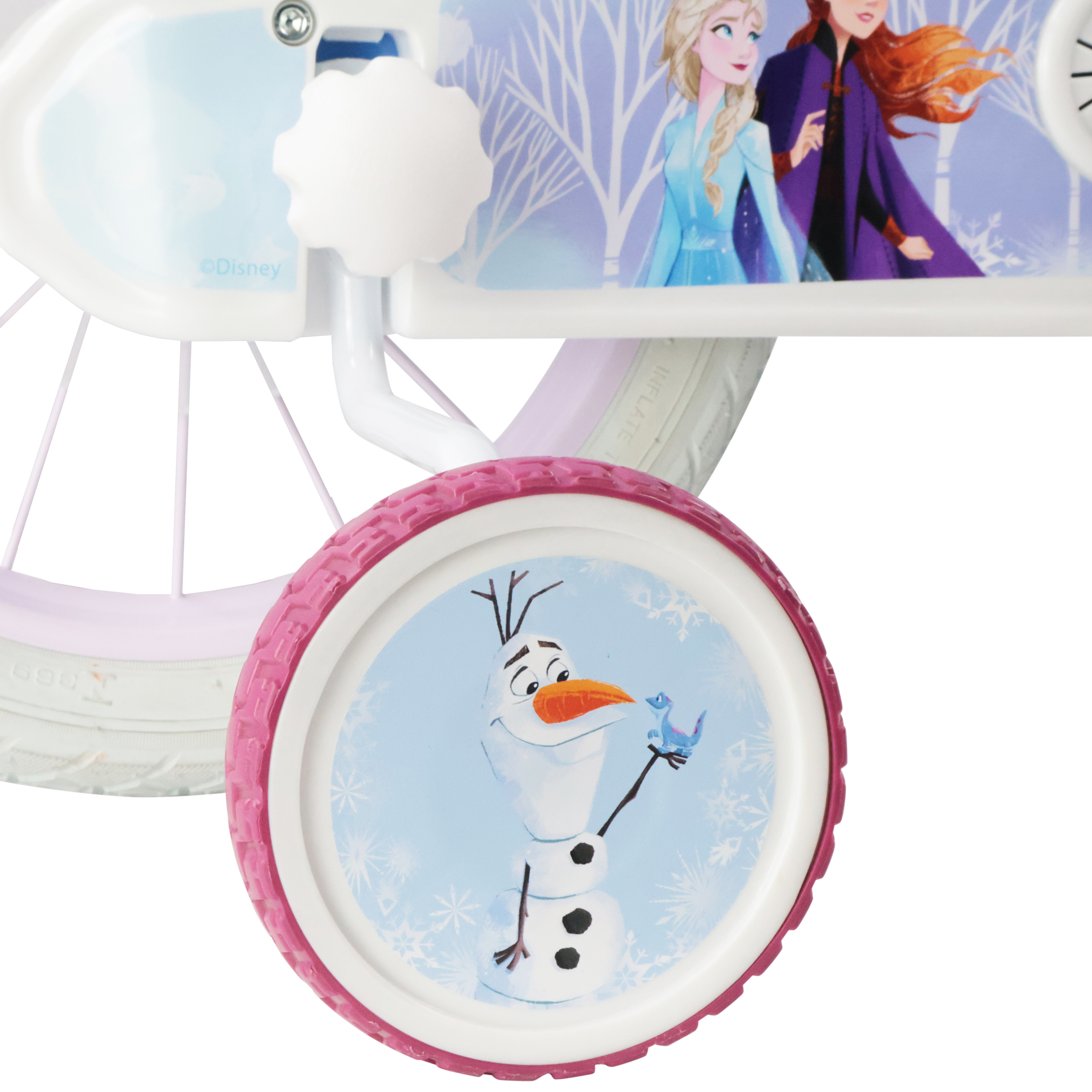 Disney Frozen 14 Inch Kids Bicycle with Stabilisers - Image 7