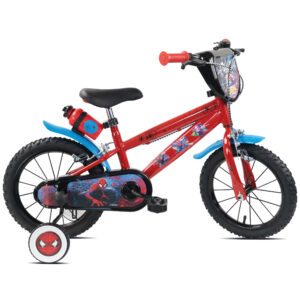 Spider-Man 14 Inch Kids Bicycle with Stabilisers