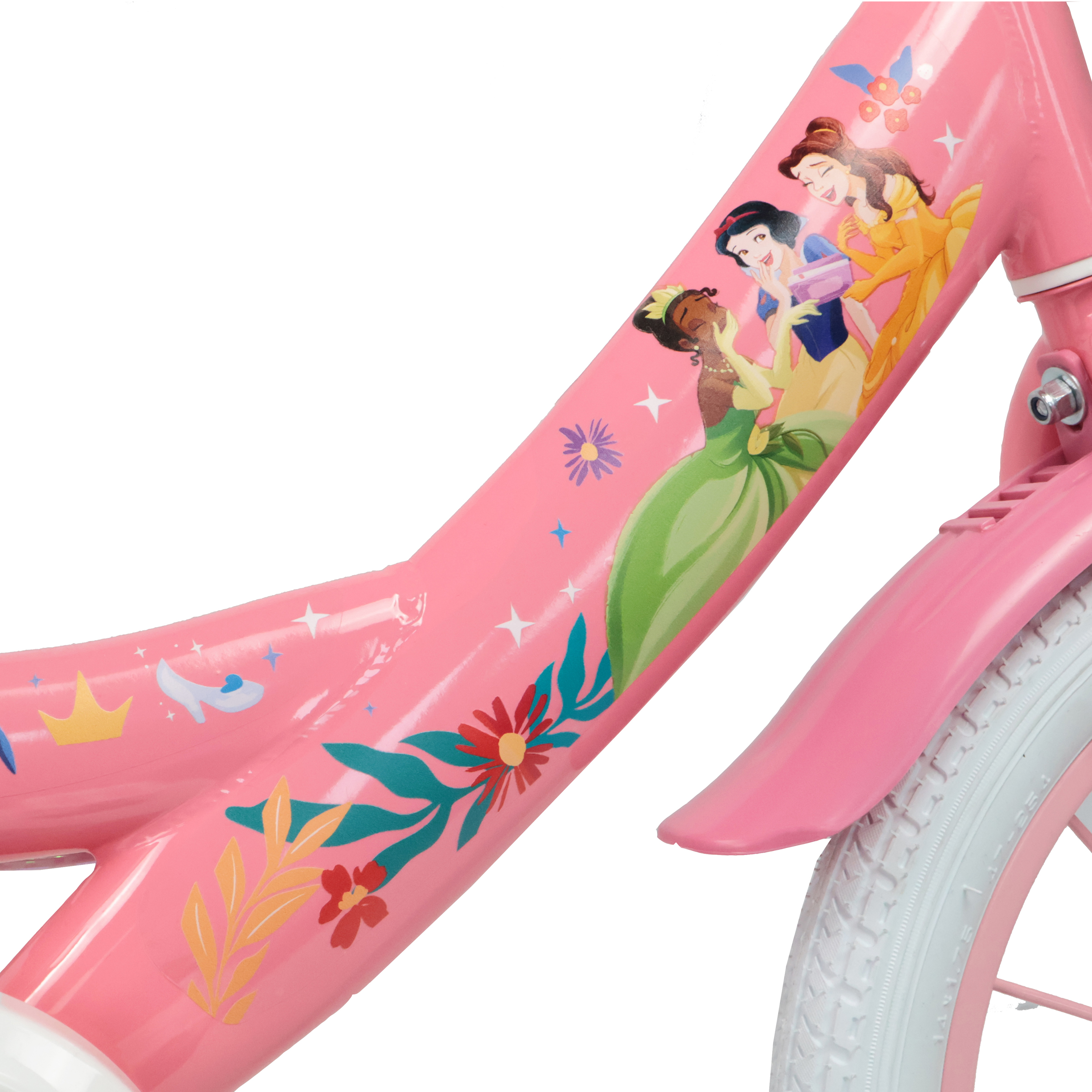 Disney Princess 16" Kids Bicycle with Stabilisers - Image 4