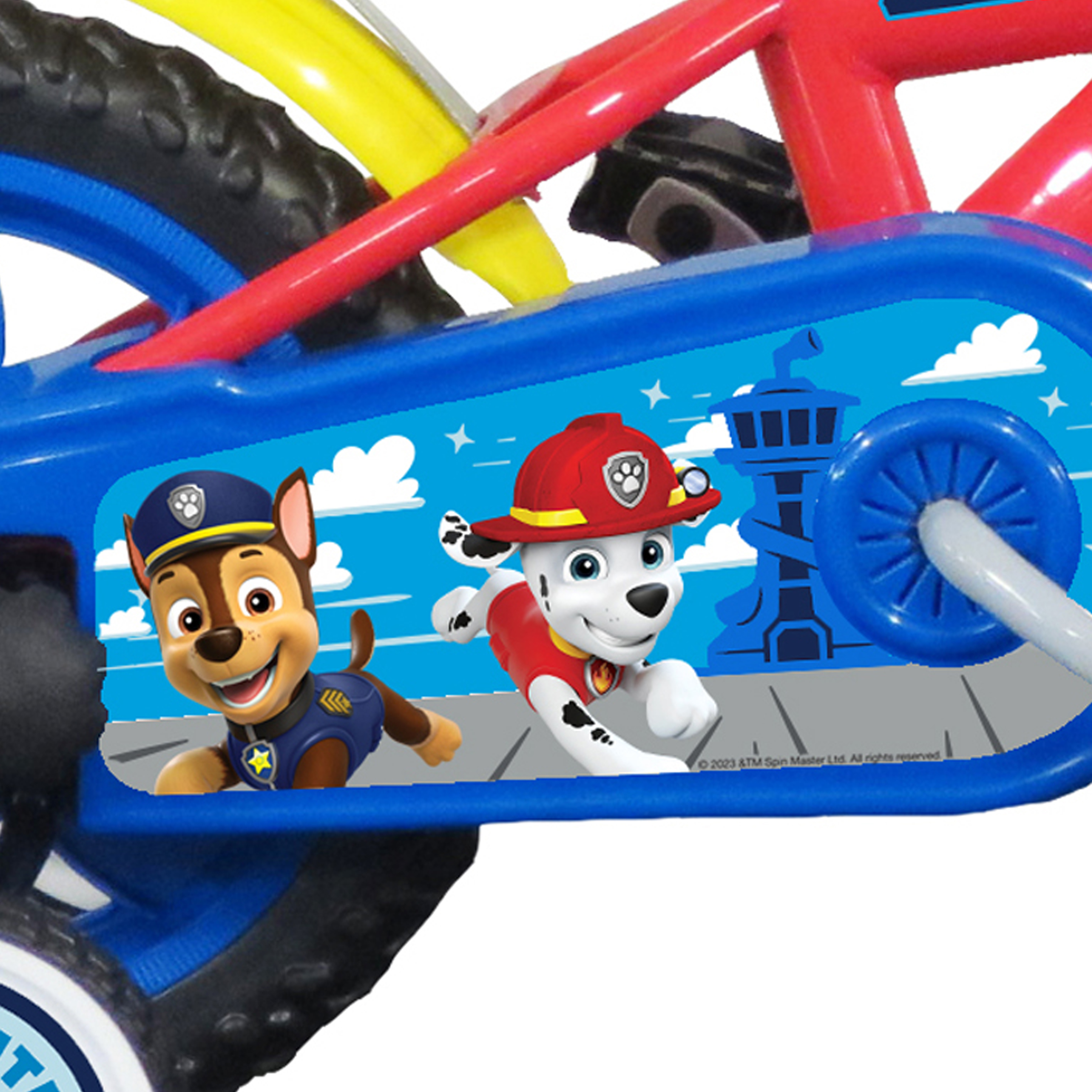 Paw Patrol 12 Inch Kids Bicycle with Training Wheels - Image 5