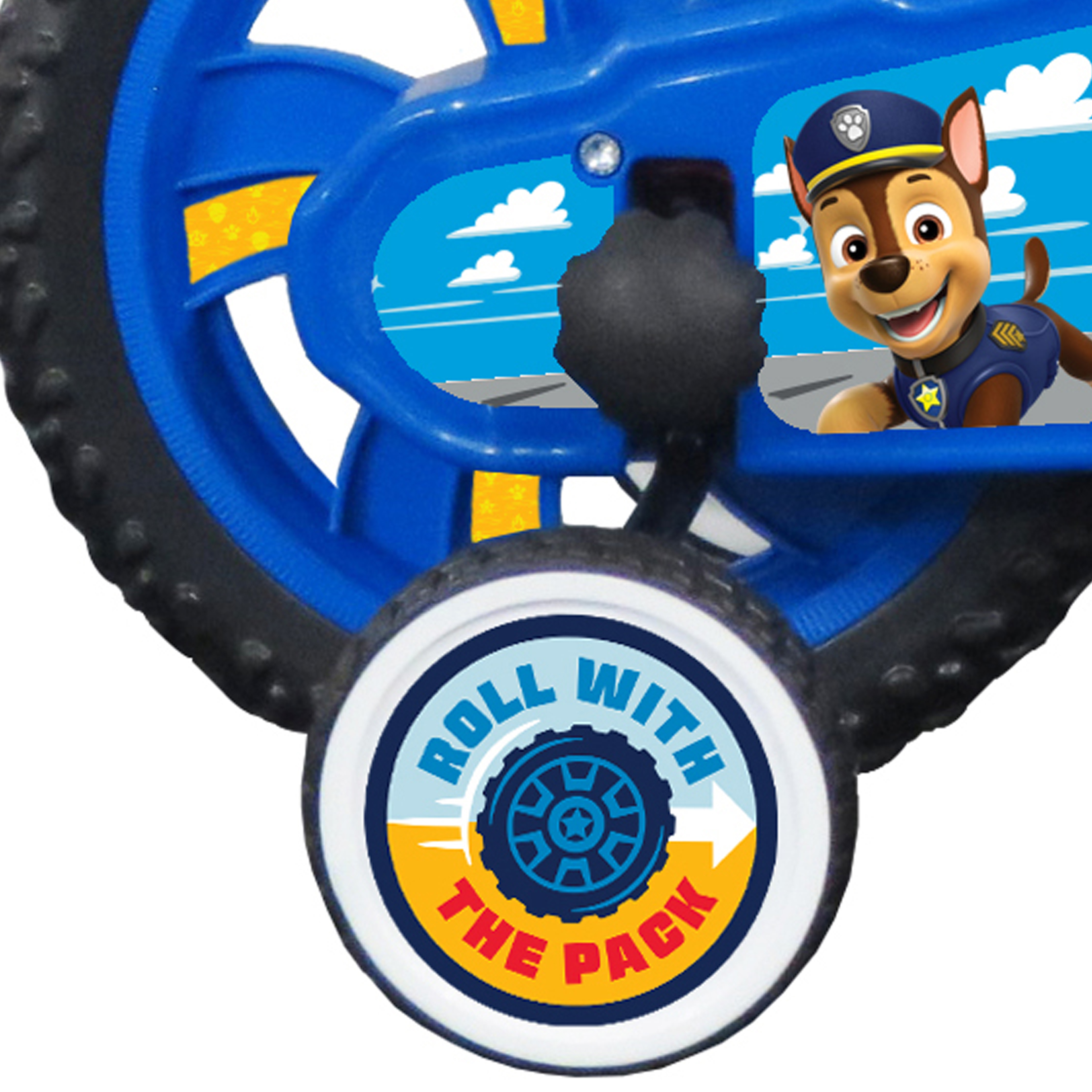 Paw Patrol 12 Inch Kids Bicycle with Training Wheels - Image 7