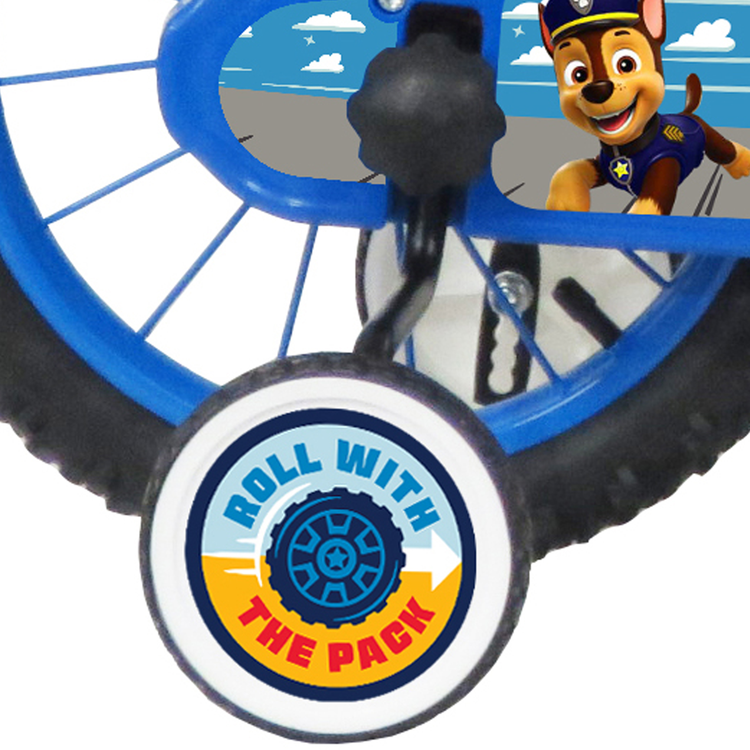 Paw Patrol 14 Inch Kids Bike with Stabilisers - Image 7