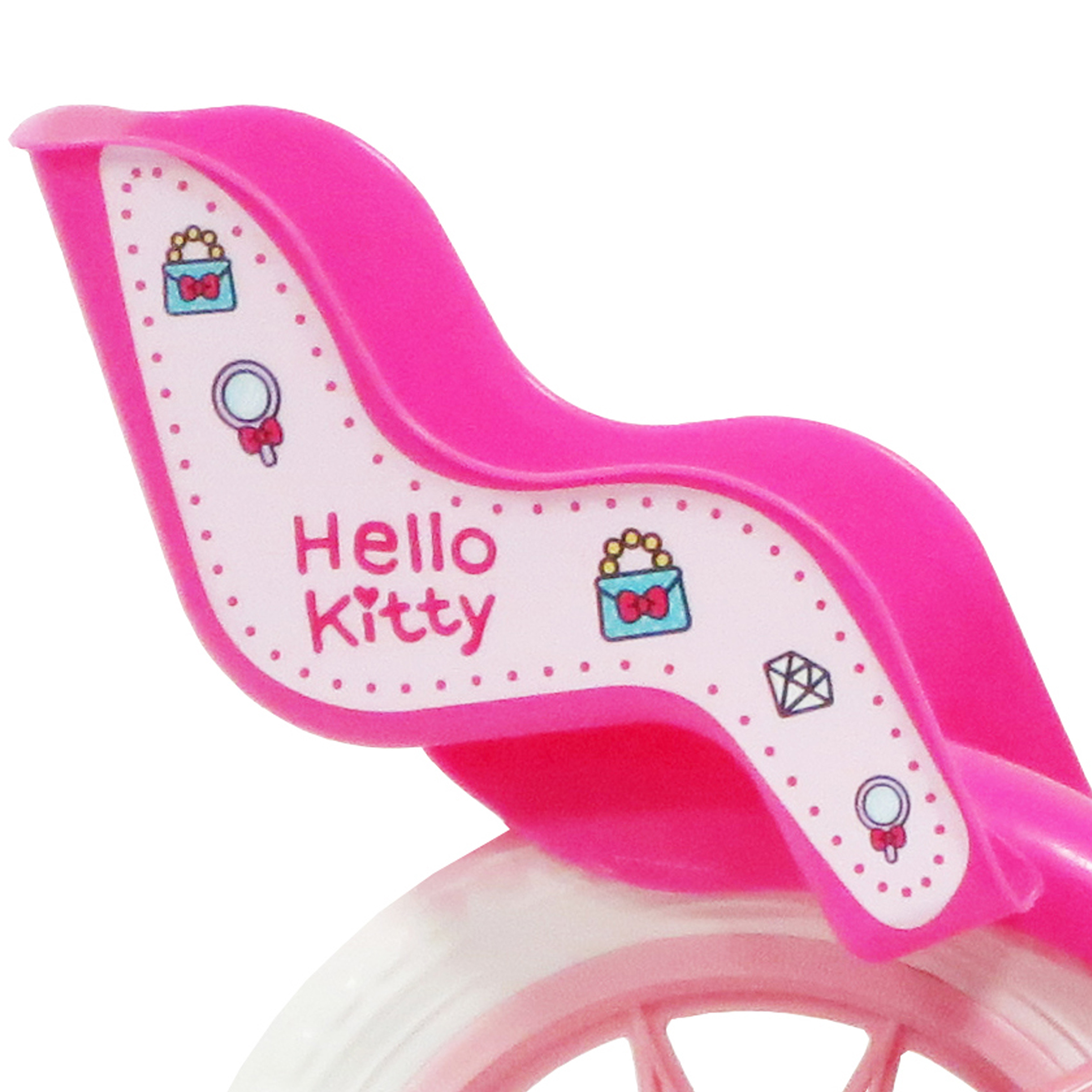 Hello Kitty 12 Inch Kids Bicycle with Stabilisers - Image 4