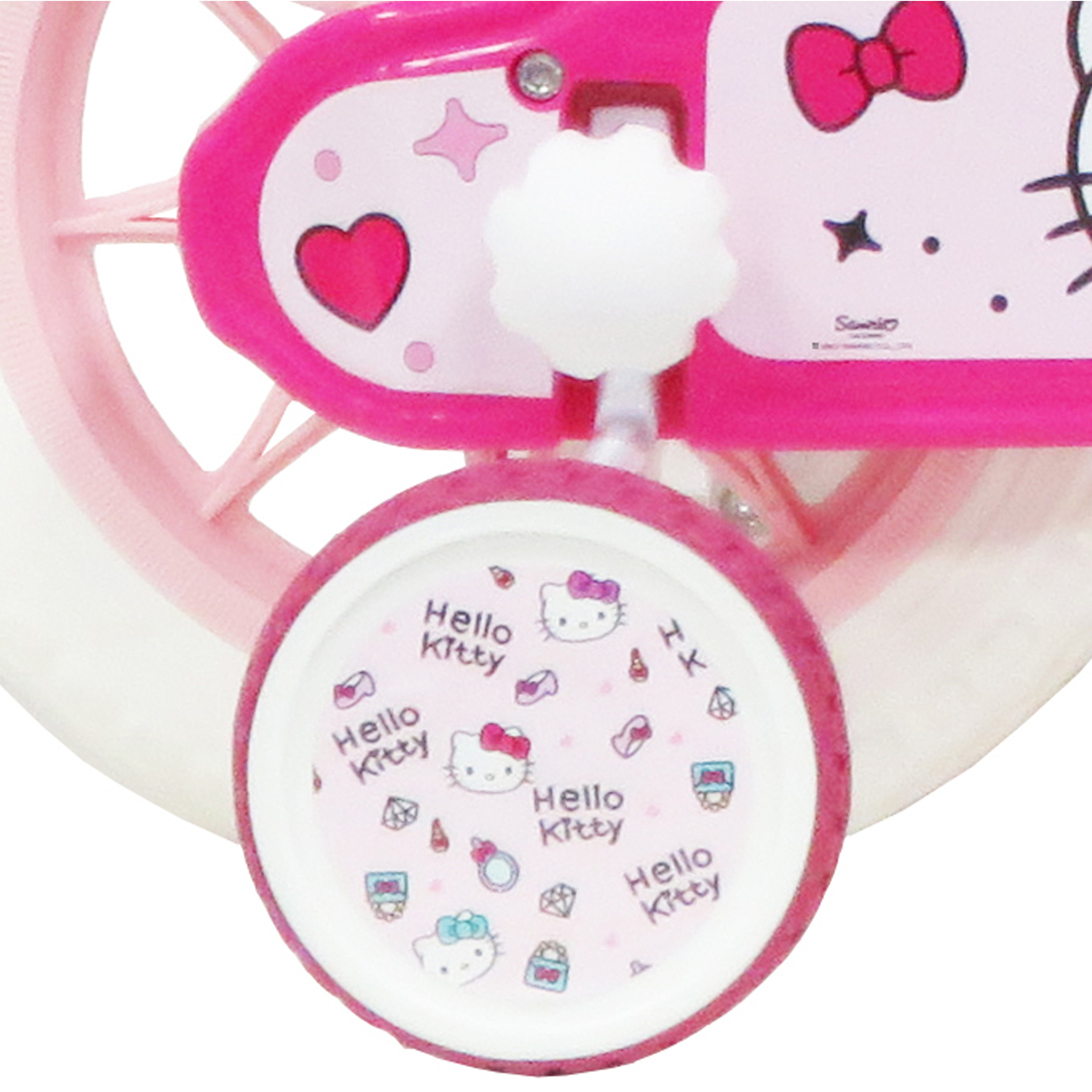 Hello Kitty 12 Inch Kids Bicycle with Stabilisers - Image 5