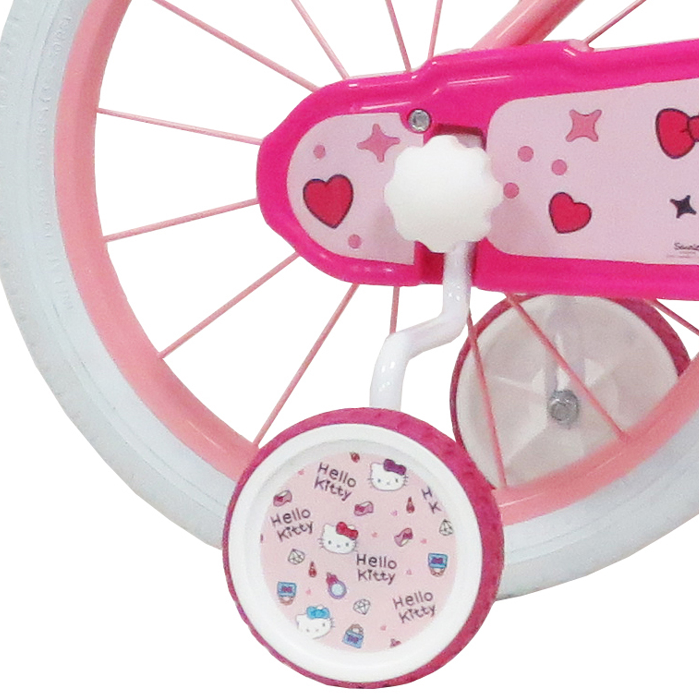 Hello Kitty 16 Inch Kids Bicycle with Stabilisers - Image 4