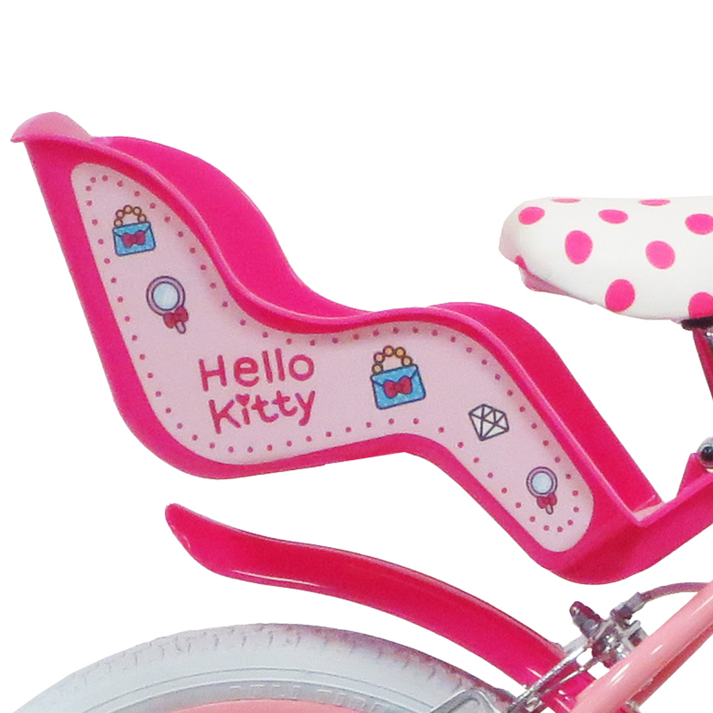 Hello Kitty 16 Inch Kids Bicycle with Stabilisers - Image 5
