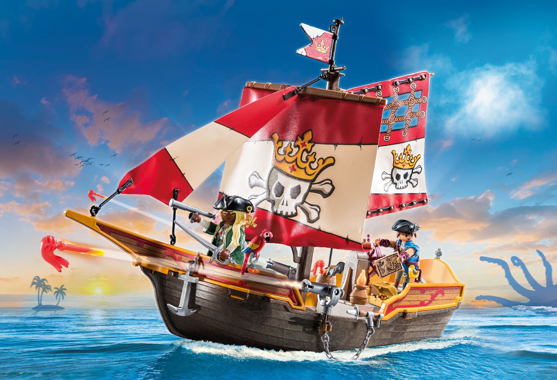 Playmobil Pirates Floating Pirate Ship Playset - Image 6