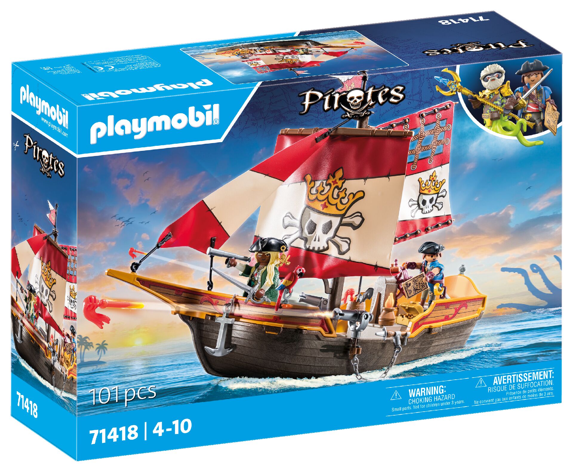 Playmobil Pirates Floating Pirate Ship Playset - Image 7