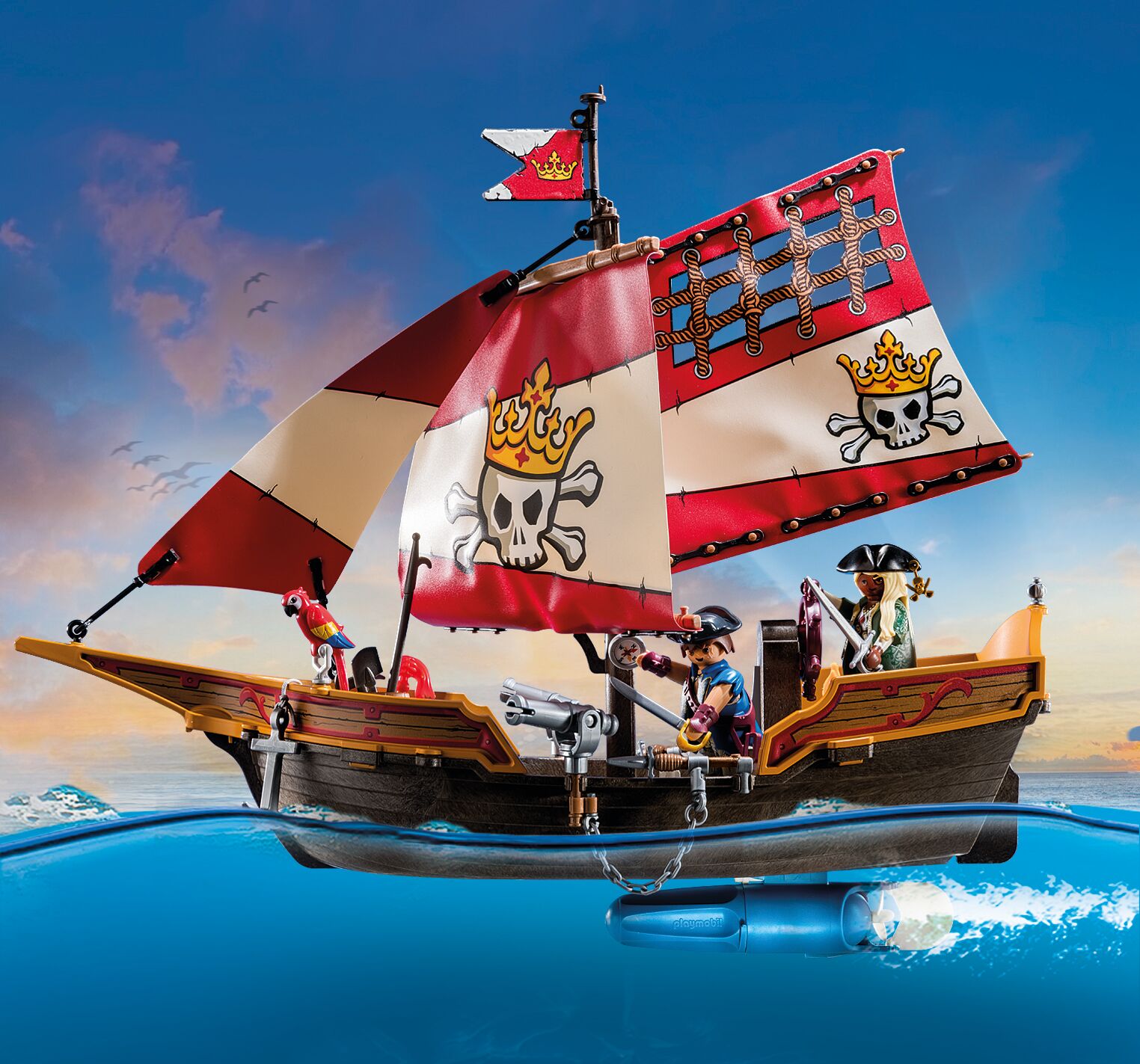 Playmobil Pirates Floating Pirate Ship Playset - Image 5