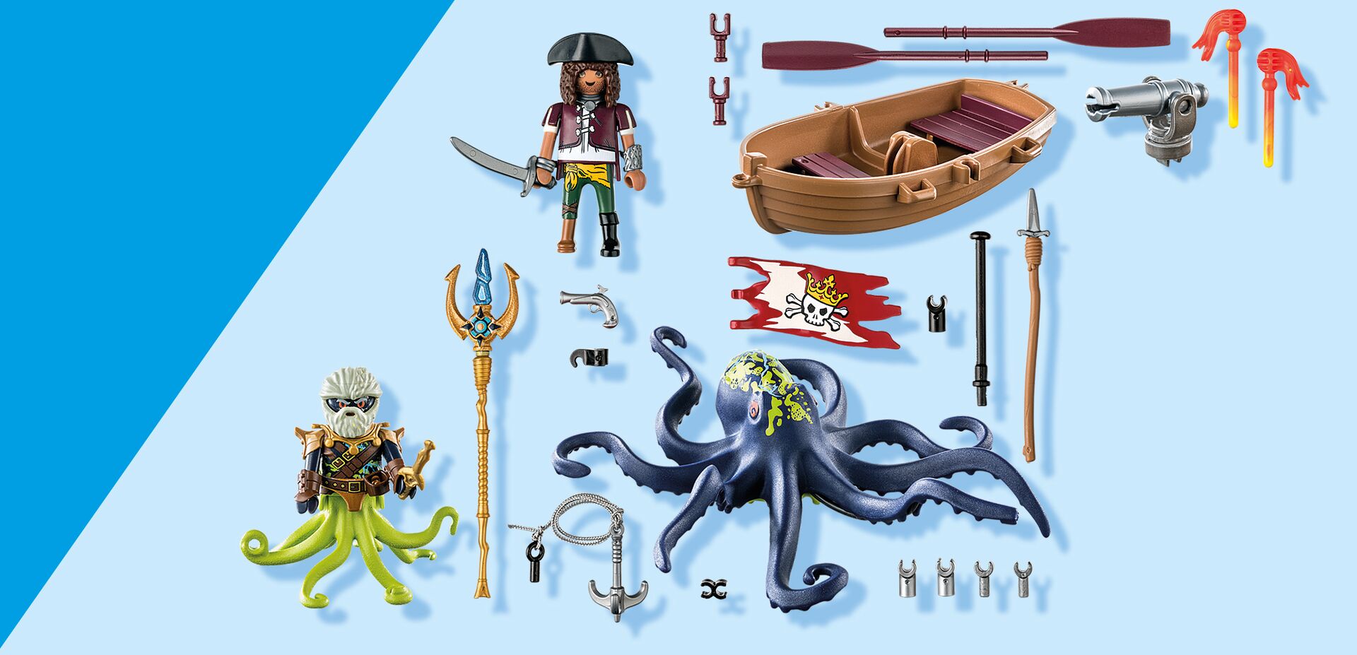 Playmobil 71419 Pirates Battle with Sea Creature Adventure Set - Image 7