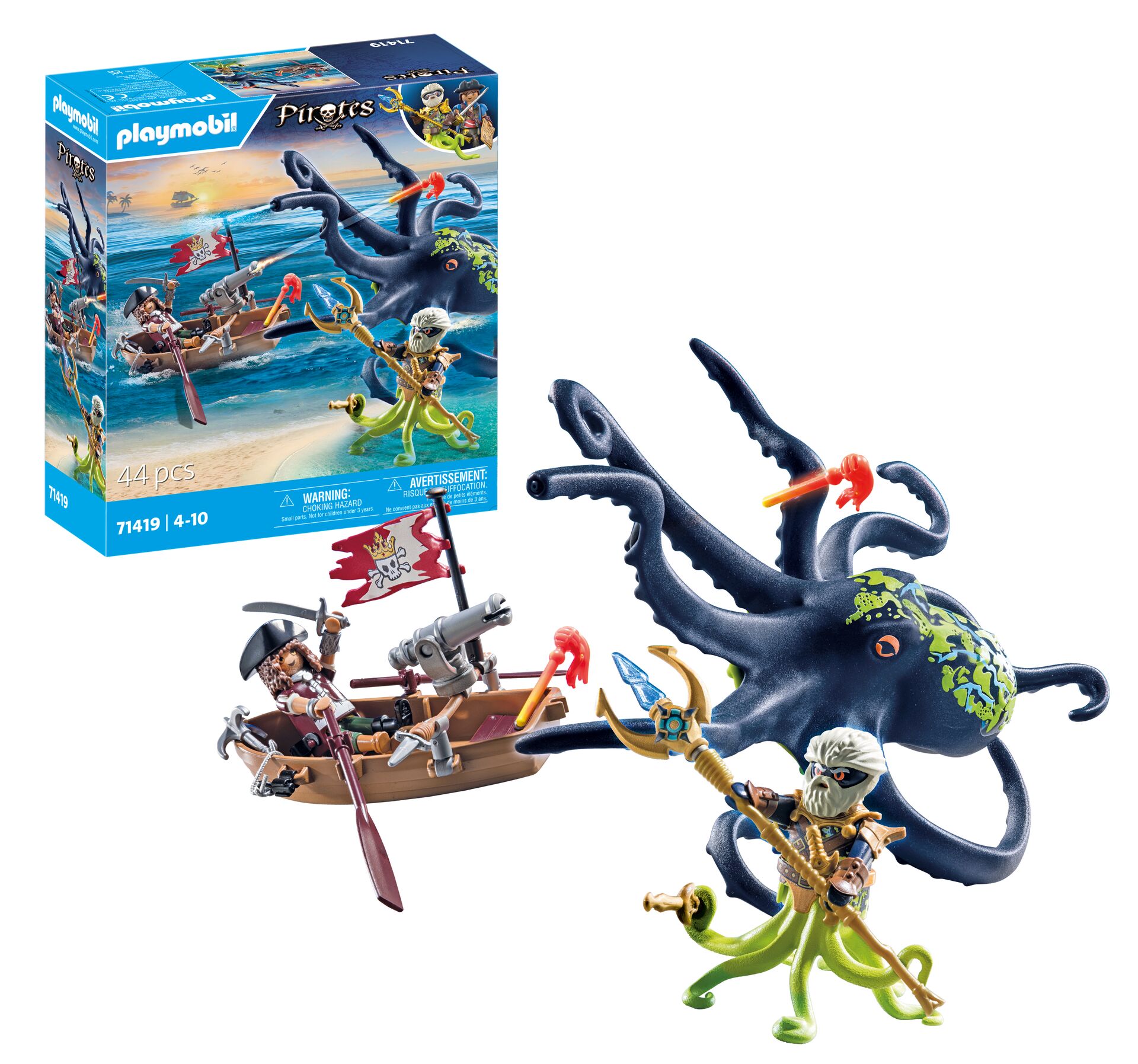 Playmobil 71419 Pirates Battle with Sea Creature Adventure Set