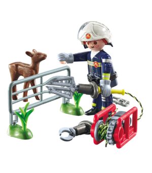 Playmobil 71467 City Action Firefighter Animal Rescue Playset