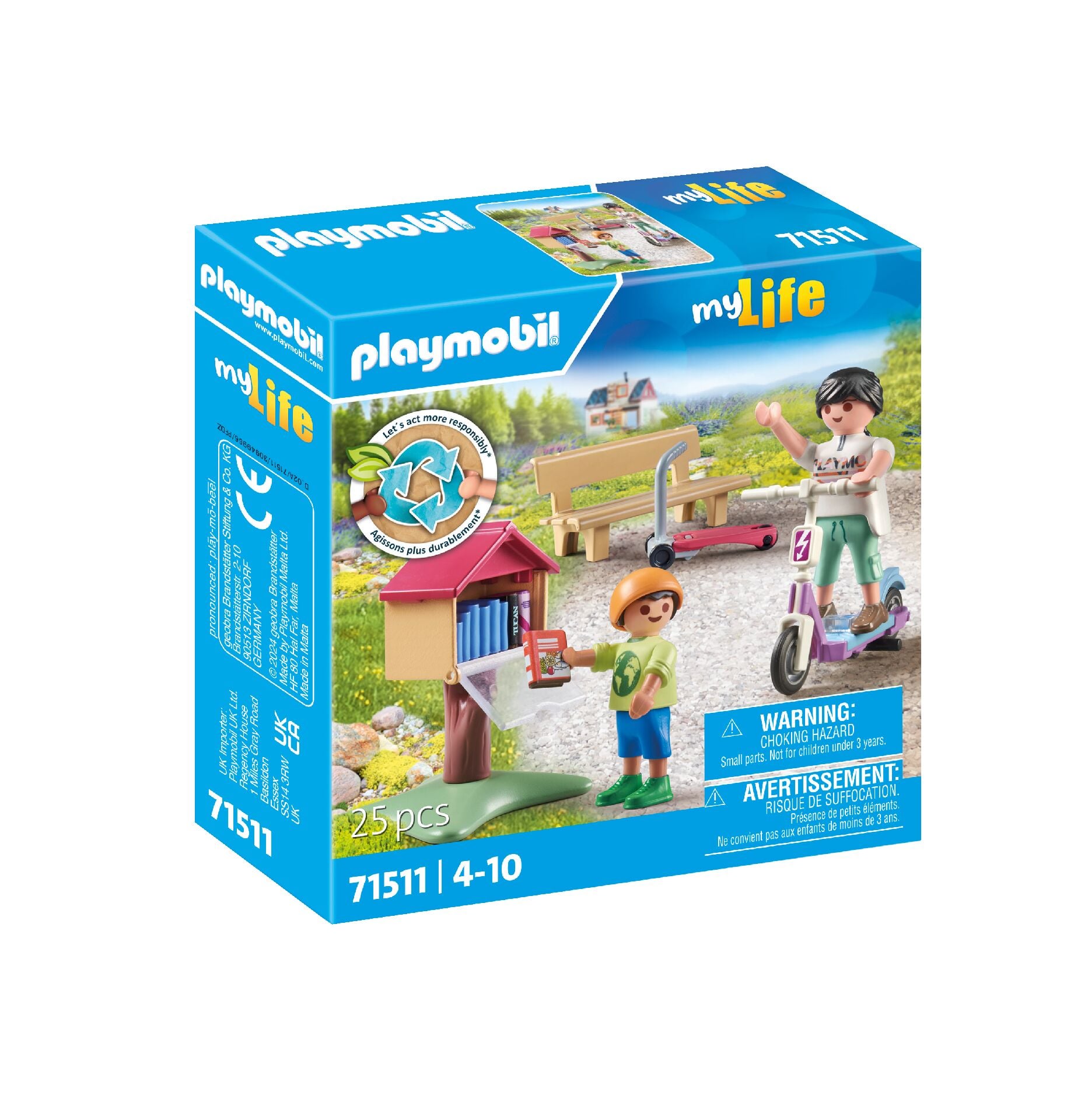 Playmobil 71511 My Life Book Exchange Figure Playset