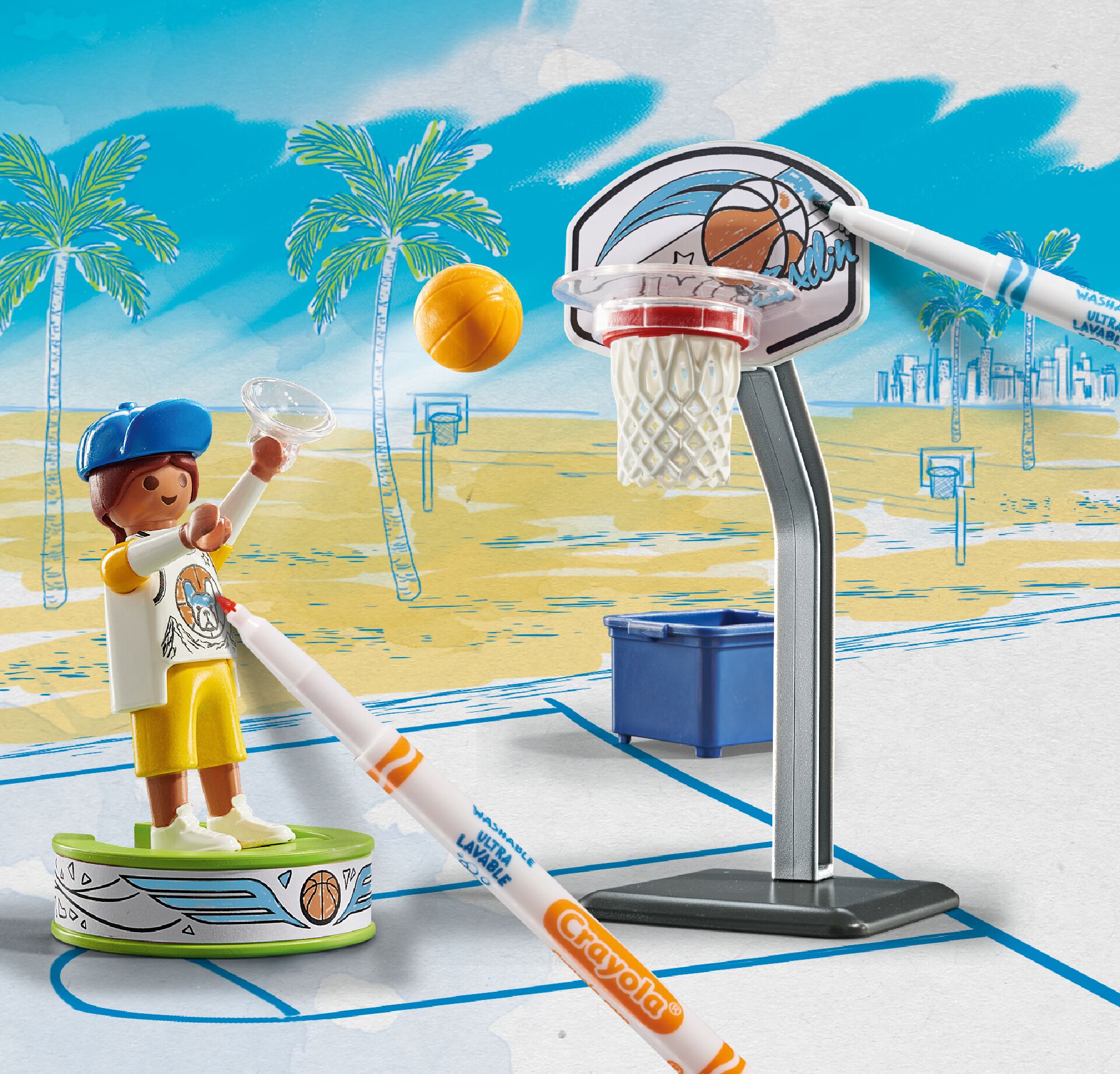 Playmobil Color Basketball Player Set 71516 - Image 3
