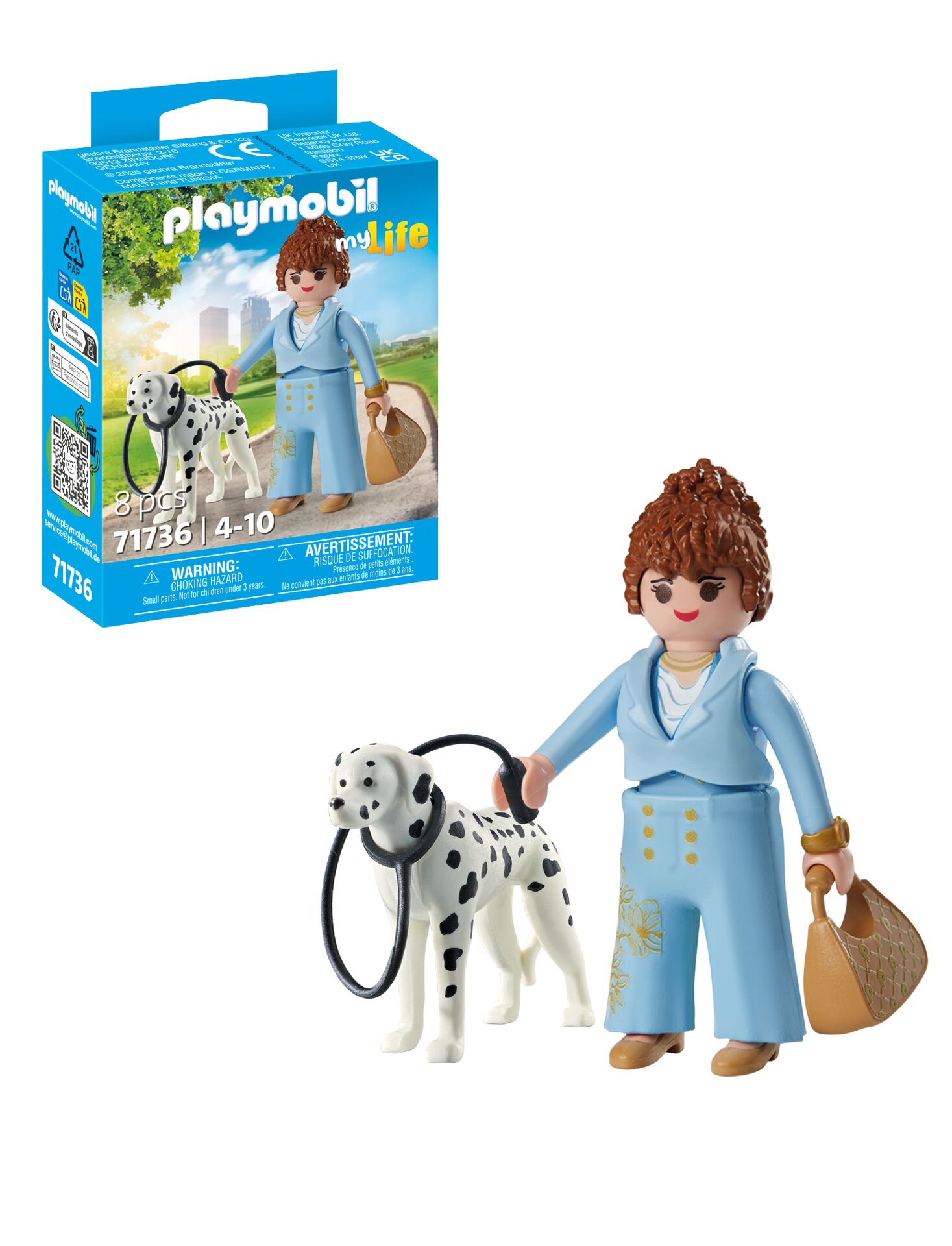 Playmobil My Life Manager with Dalmatian Figure Set (71736) - Image 3