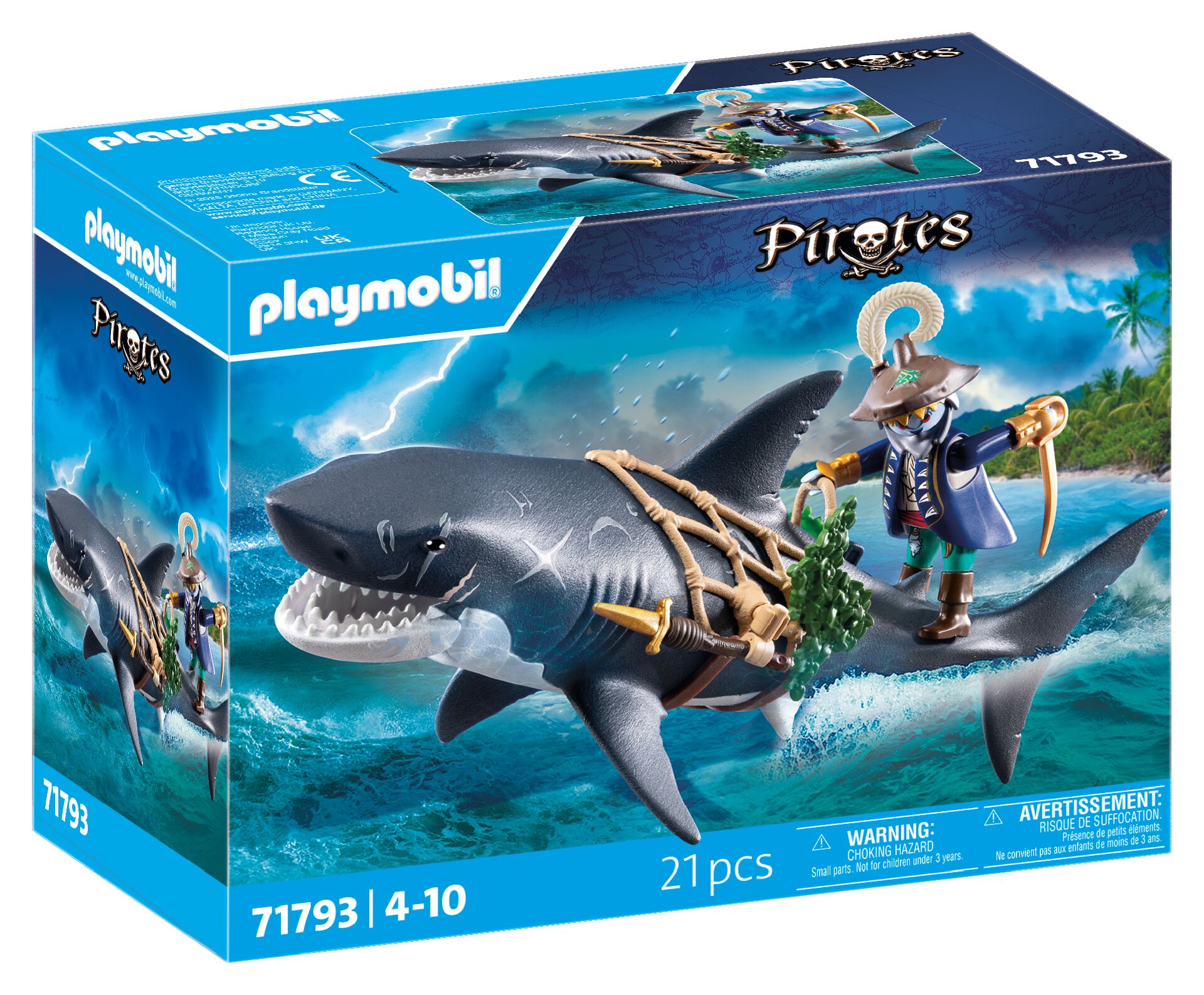 Playmobil Pirates 71793 Giant Shark with Biting Function