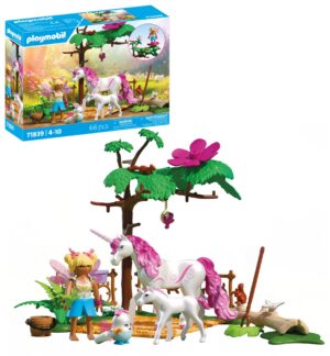 Playmobil 71839 Magical Unicorns Stable for Mother and Foal