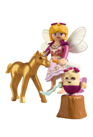 Playmobil 71844 Golden Unicorn Foal with Fairy Playset