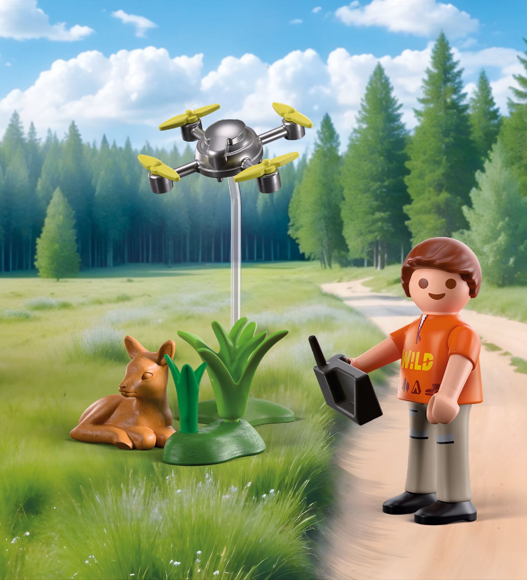 Playmobil Special Plus Fawn Rescue with Drone (71880) - Image 3