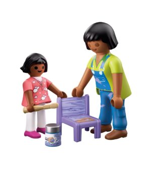 Playmobil 71881 Craftswoman & Child Figure Set