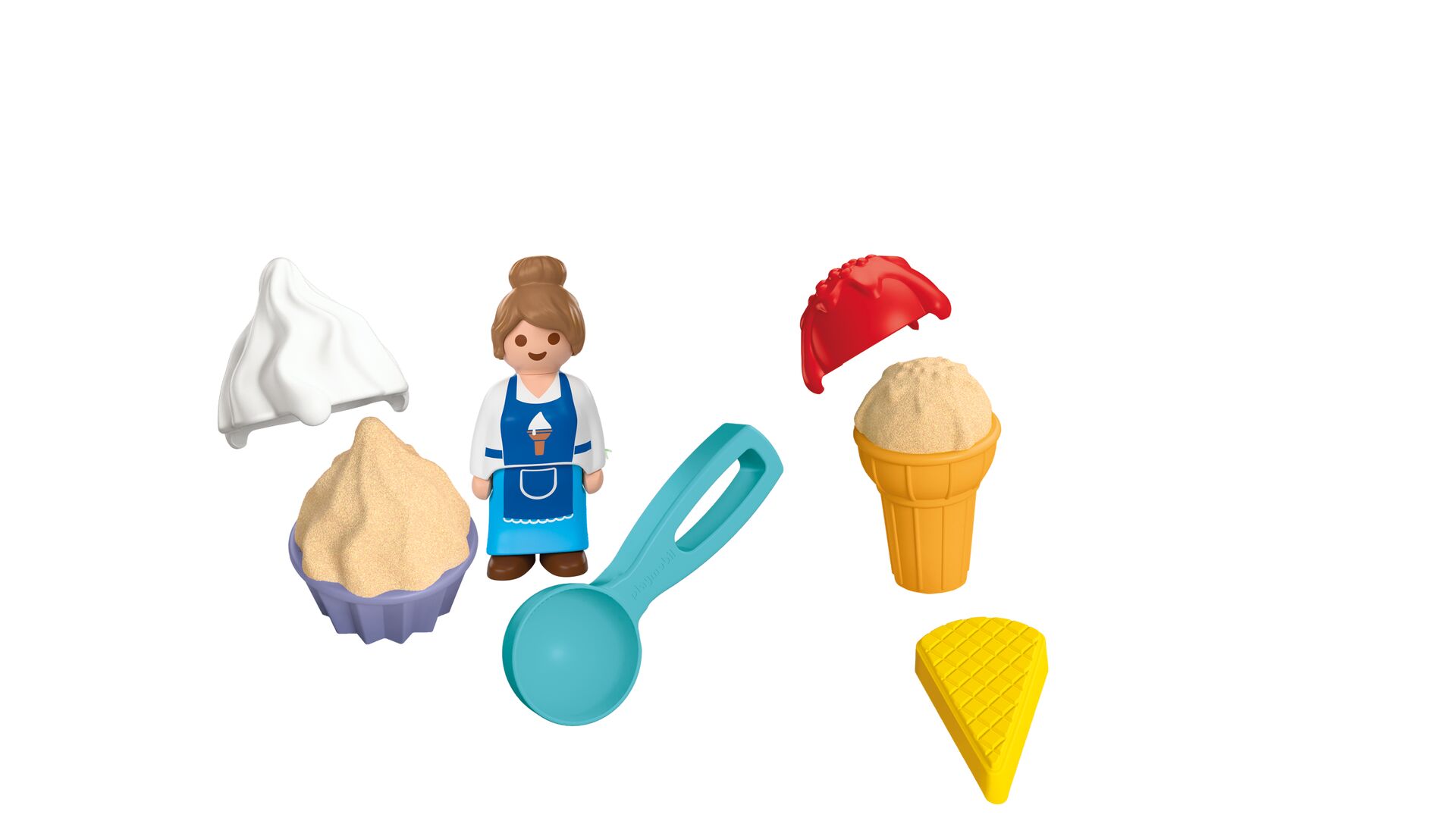 Playmobil JUNIOR 72006 Sand Ice Cream Cones Playset