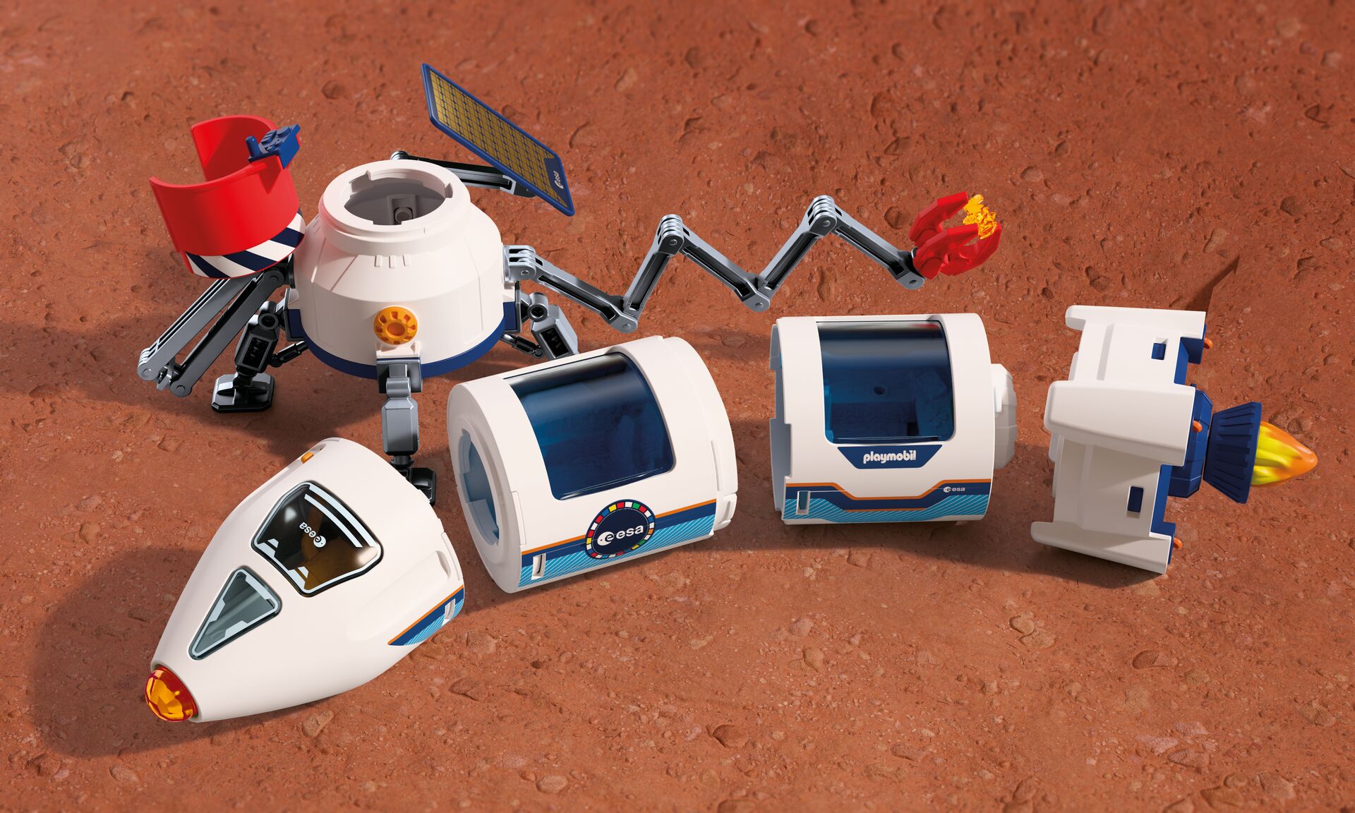 Playmobil ESA Mars Research Rocket Playset - Image 6
