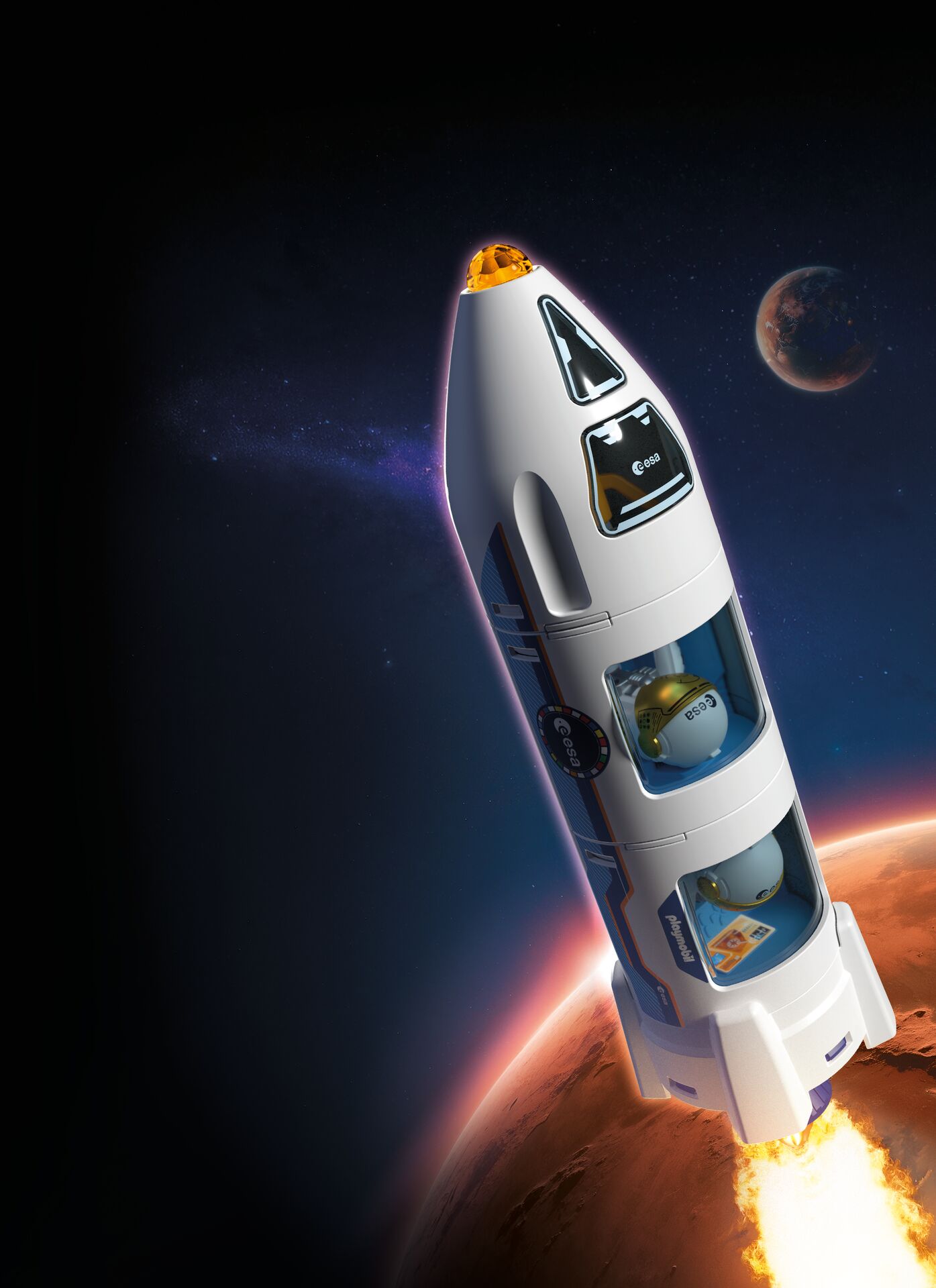Playmobil ESA Mars Research Rocket Playset - Image 7
