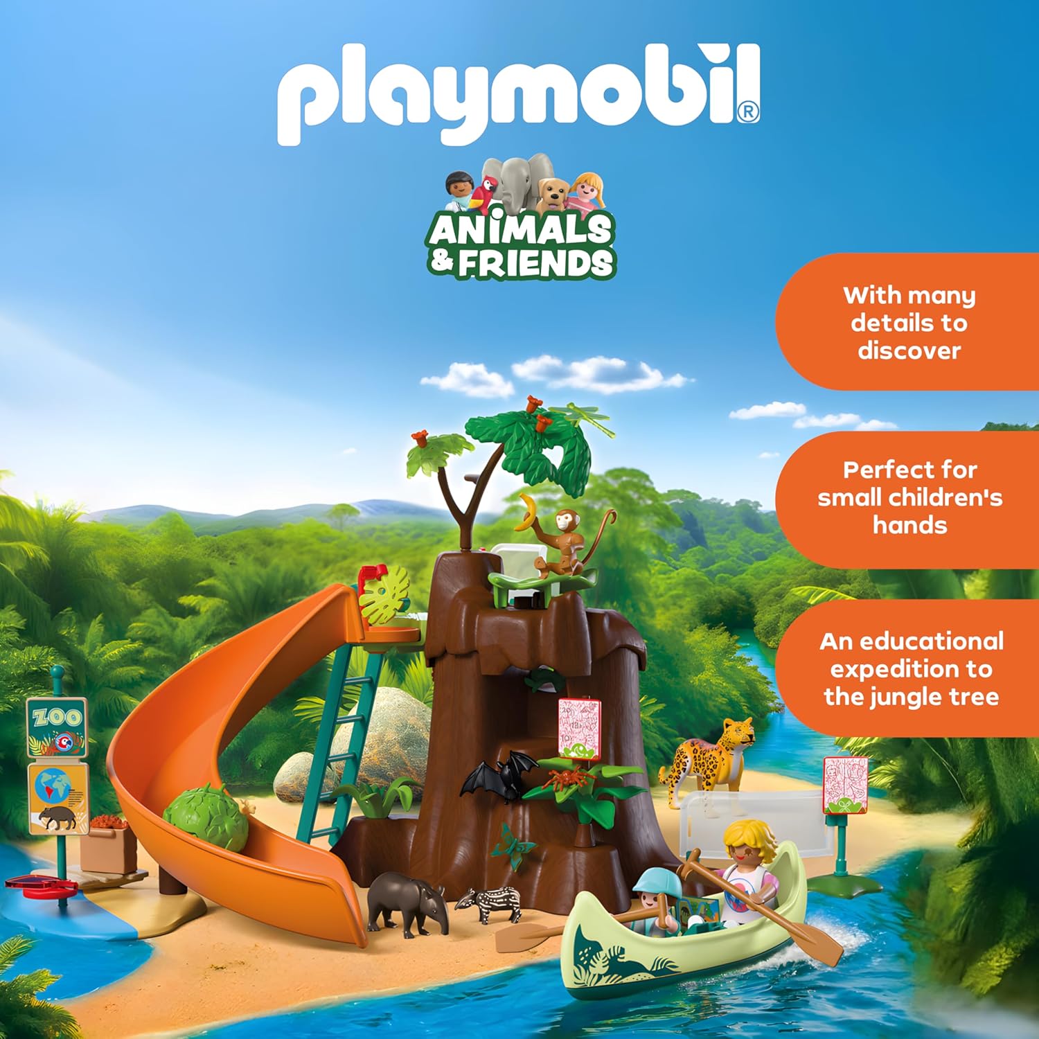 Playmobil Jungle Adventure Playset with Animals & Figures - Image 5