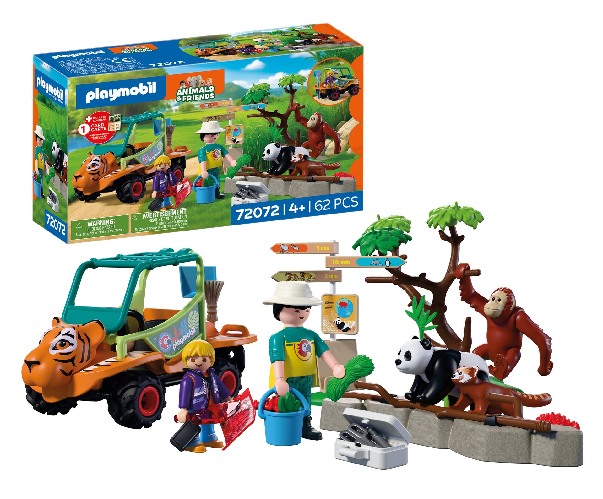 Playmobil Zoo Caretaker Vehicle & Animal Figures Playset
