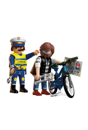 Playmobil 72076 Action Heroes Police Bicycle Robbery Playset