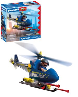 Playmobil 72080 City Action Police Helicopter with Pilot Figure