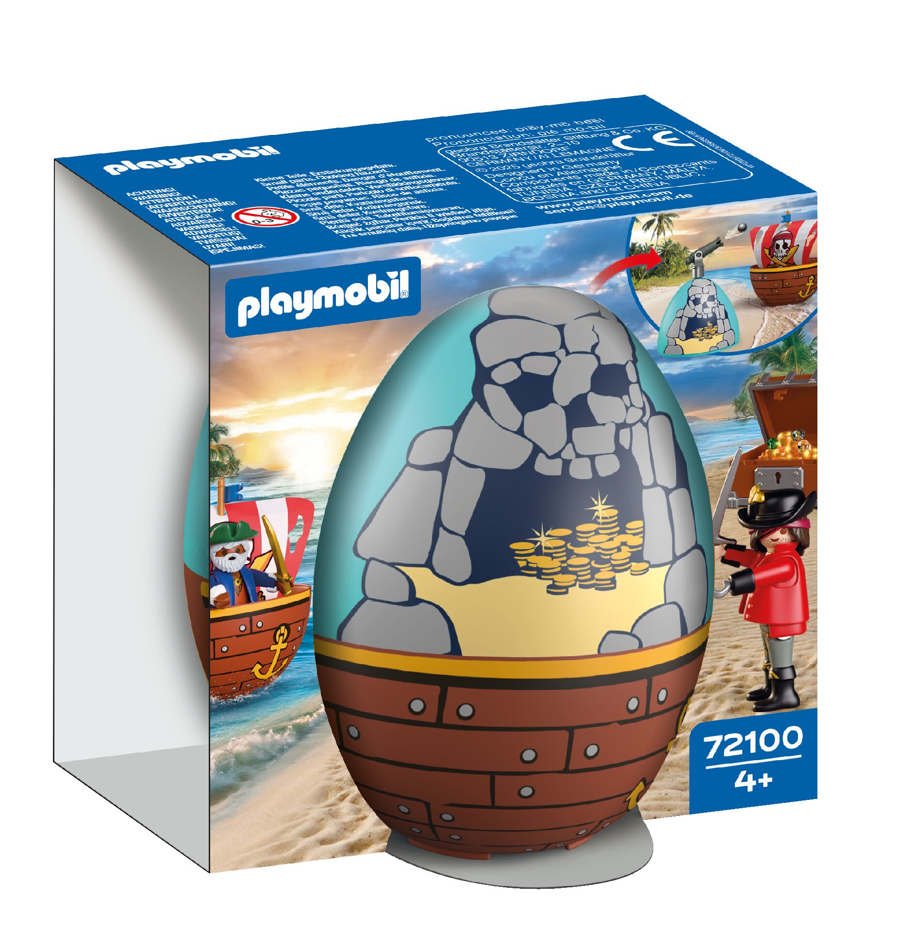Playmobil 72100 Pirates Gift Egg Playset with Figures - Image 3